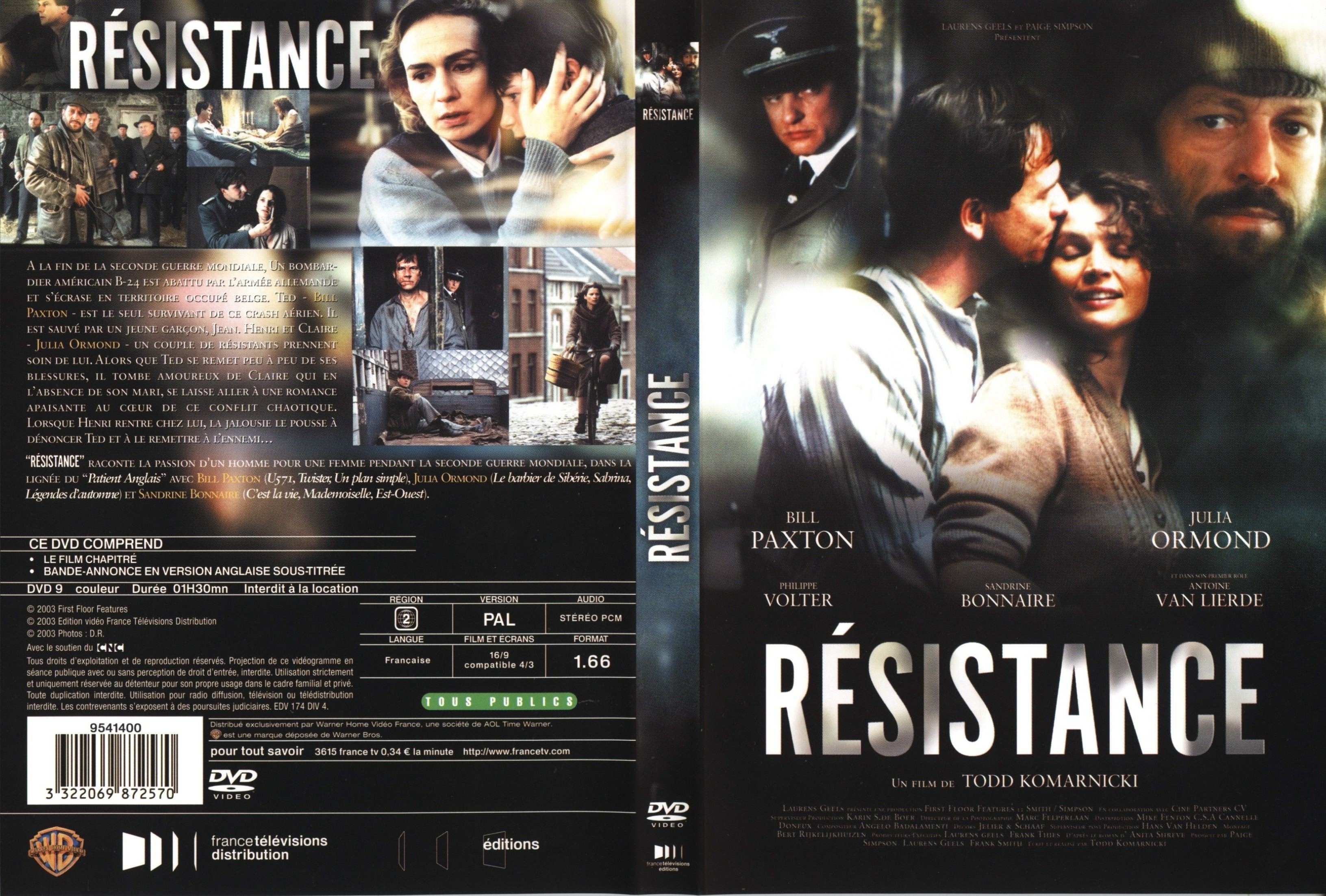 Jaquette DVD Resistance