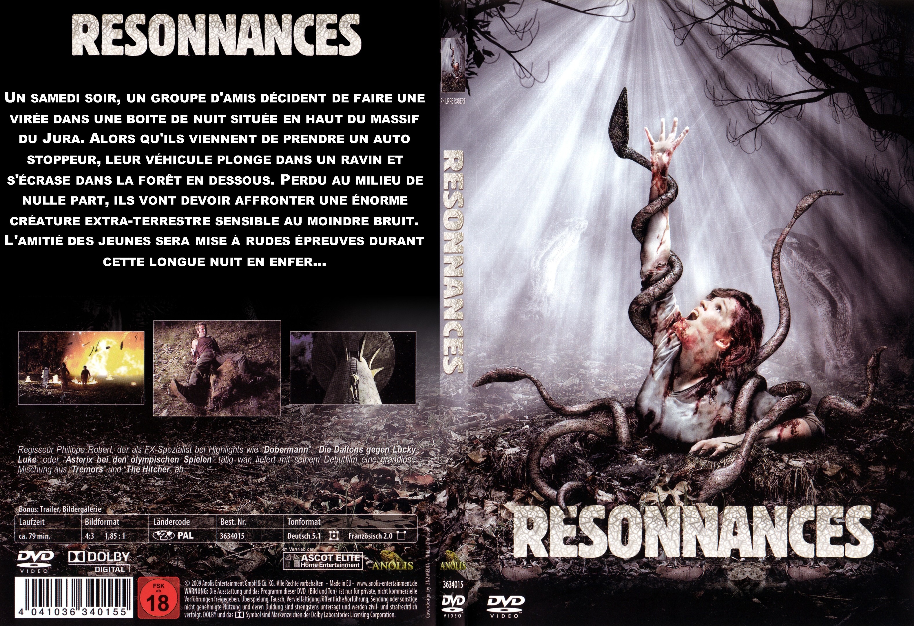 Jaquette DVD Resonnances custom - SLIM