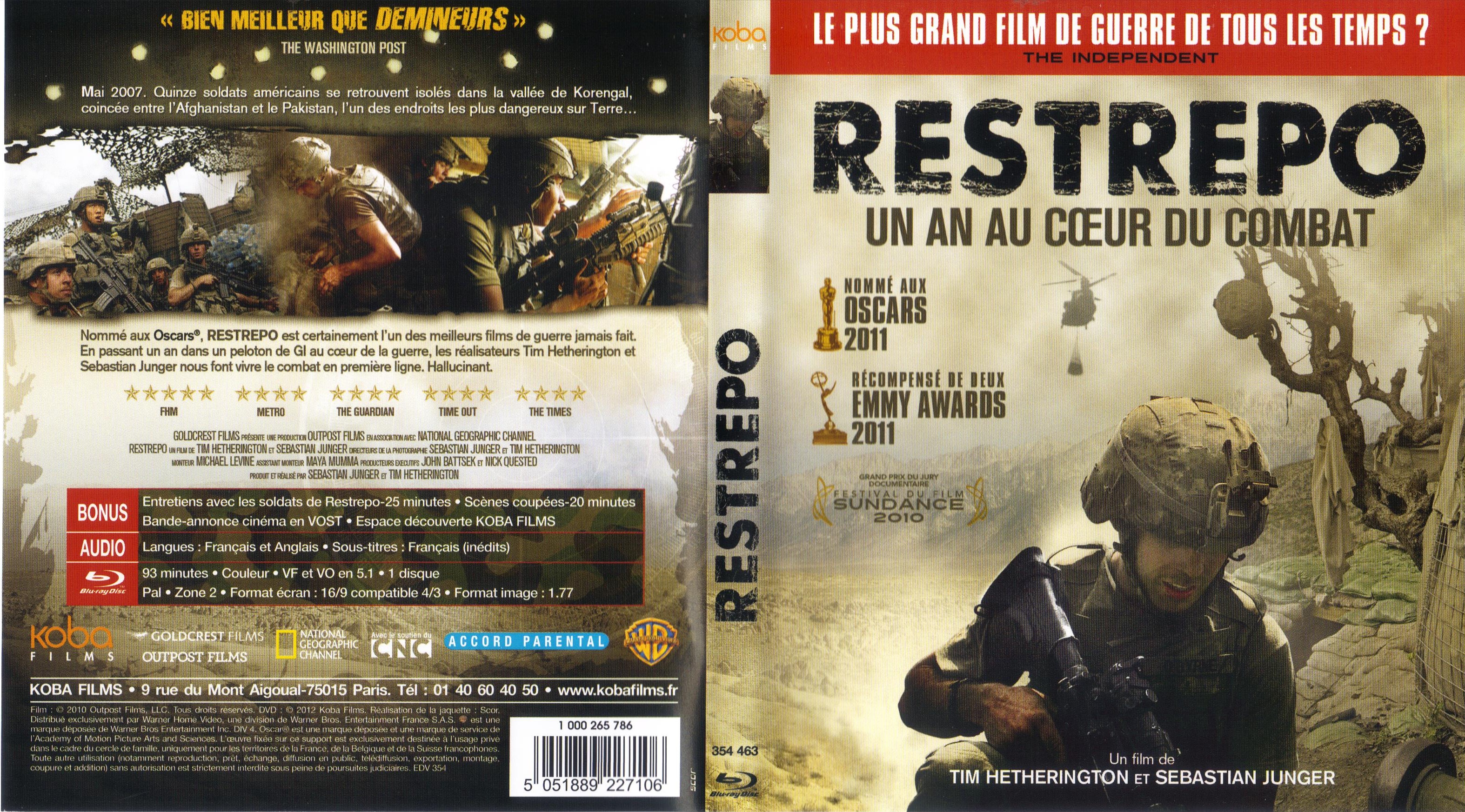 Jaquette DVD Restrepo (BLU-RAY)