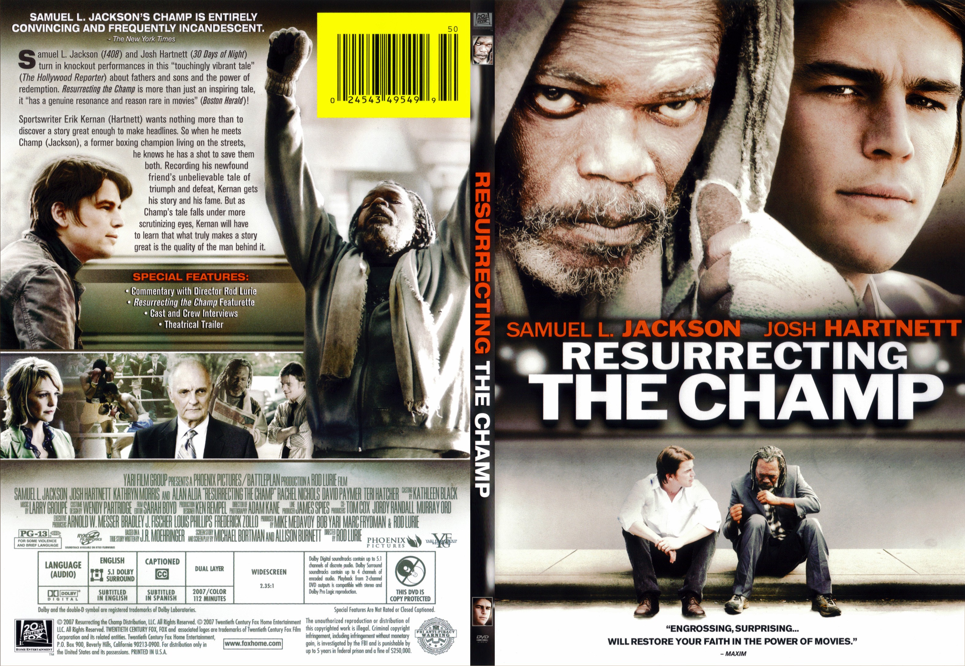 Jaquette DVD Resurrecting the champ (Canadienne) - SLIM