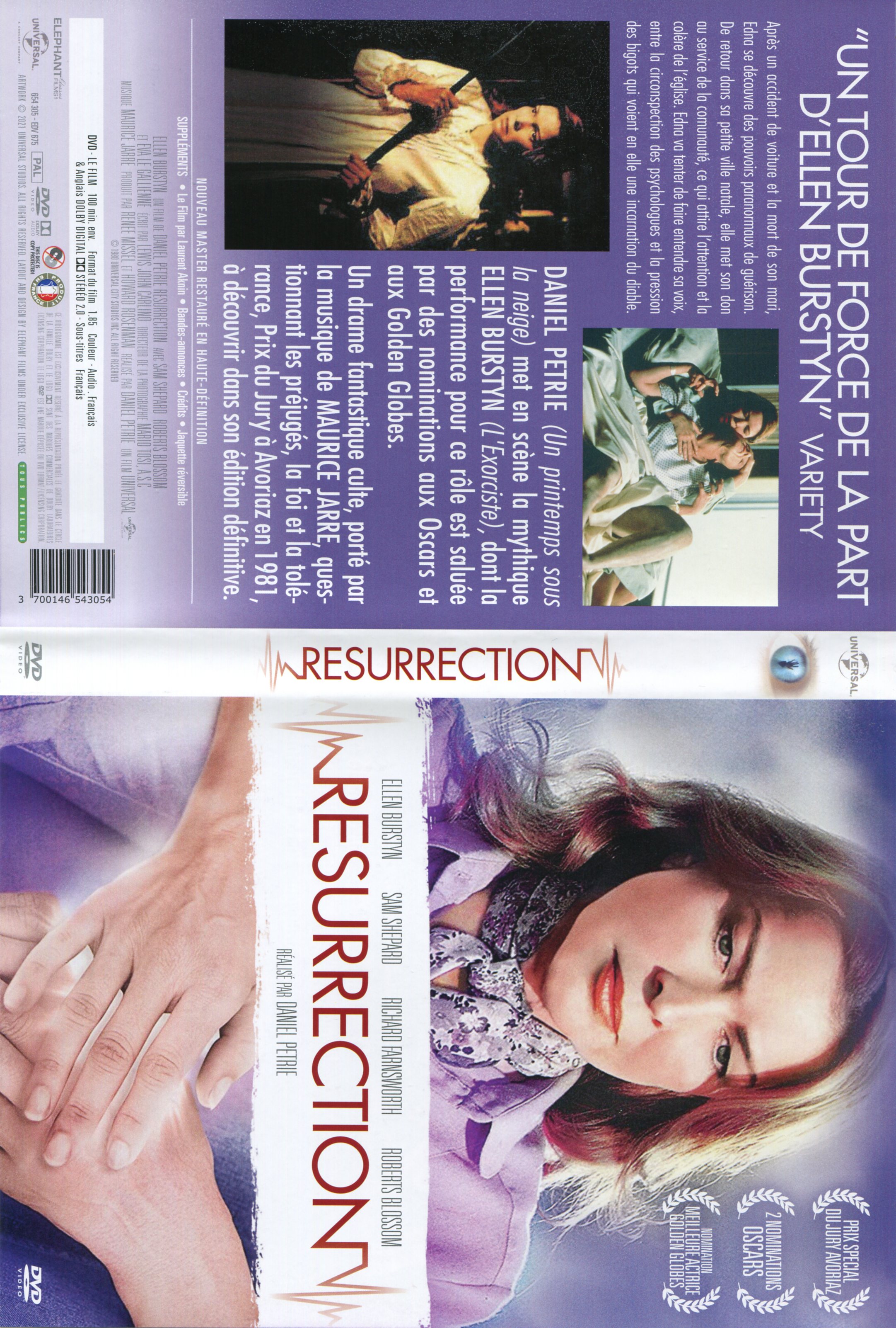 Jaquette DVD Resurrection (1980)