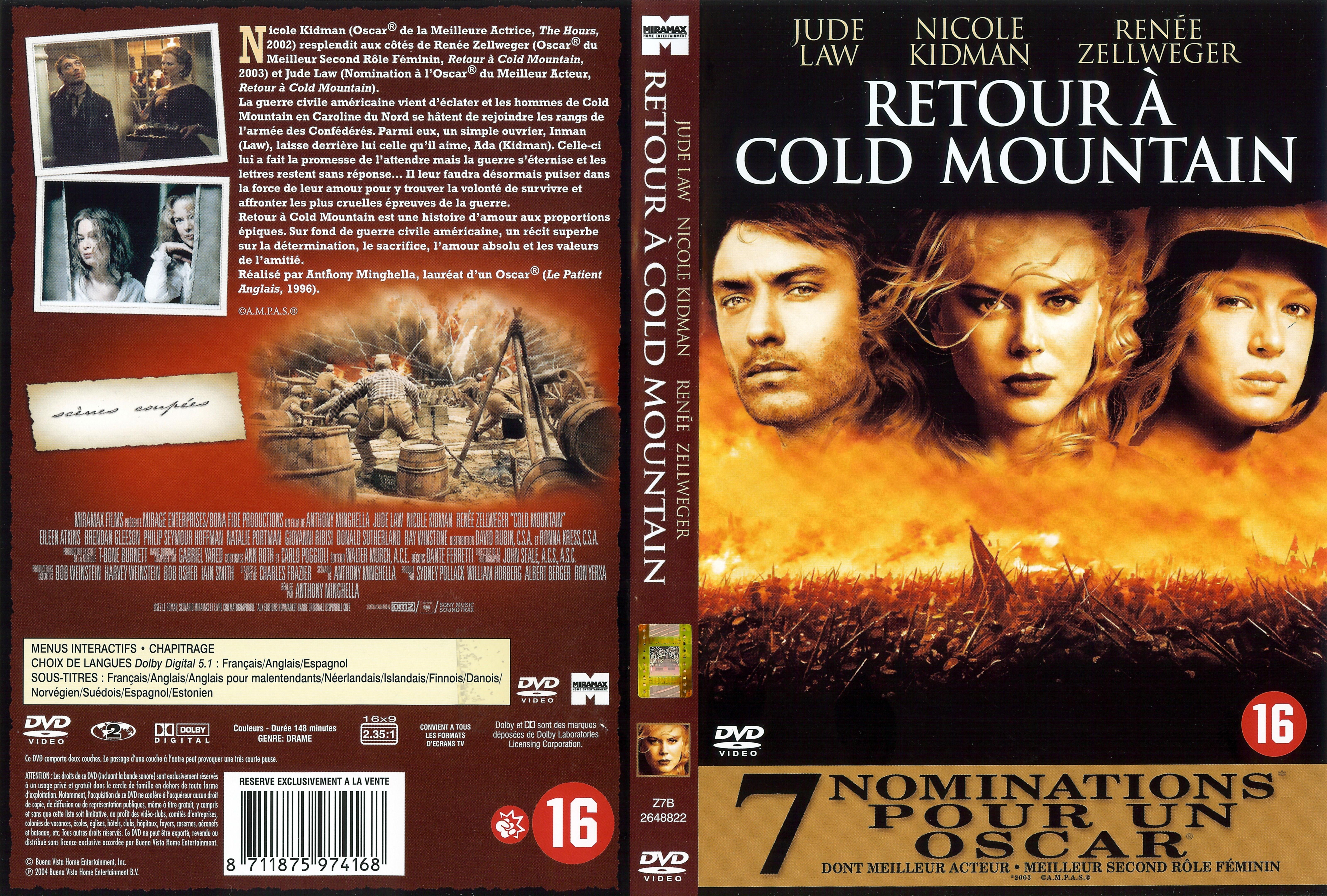 Jaquette DVD Retour  Cold mountain