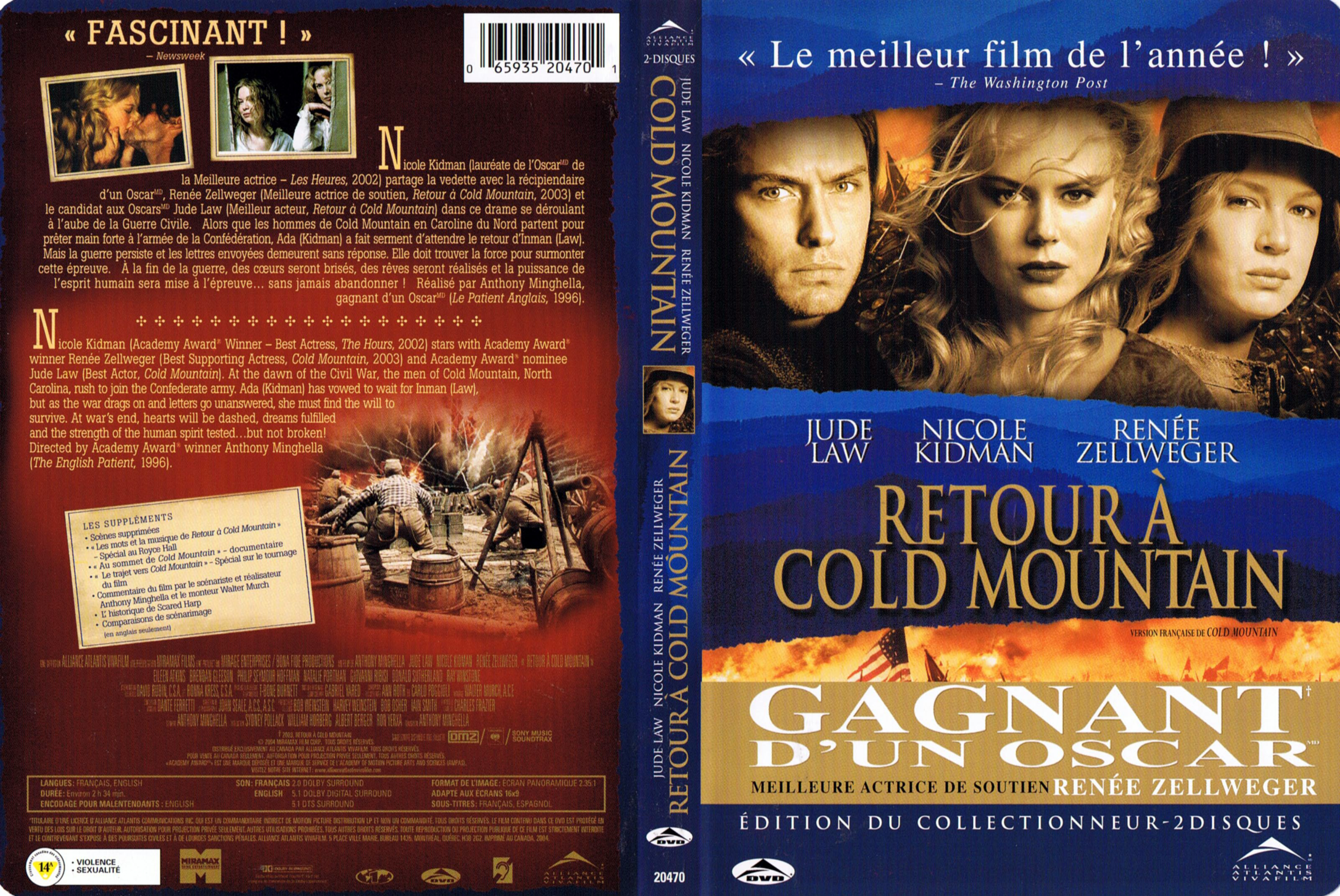 Jaquette DVD Retour a Cold mountain (Canadienne)