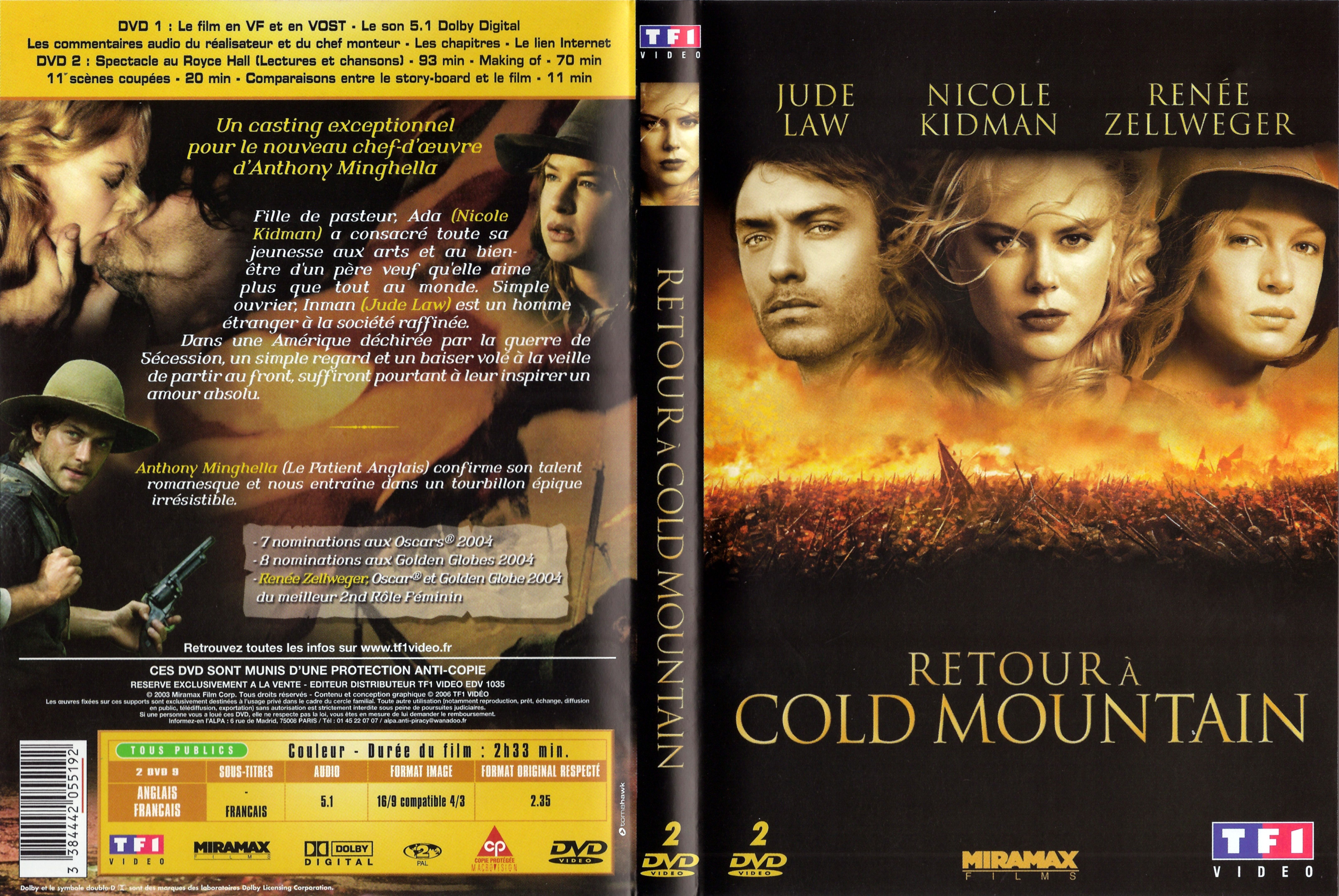 Jaquette DVD Retour  Cold mountain v4