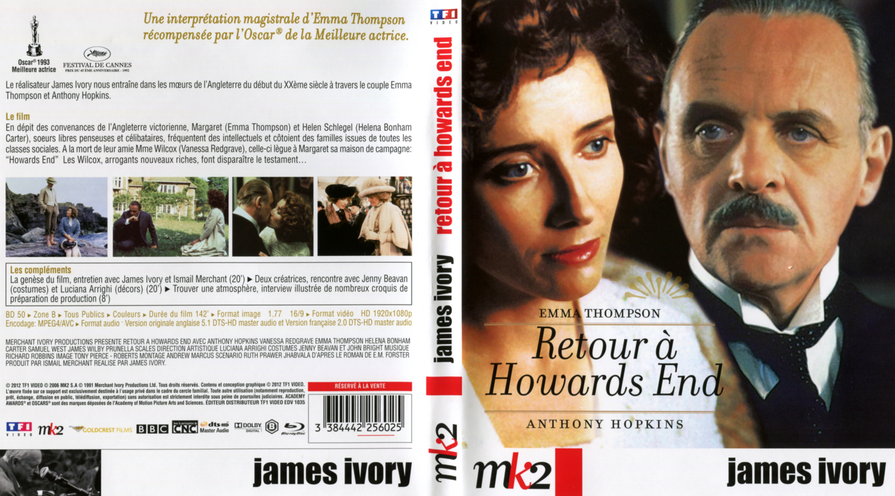 Jaquette DVD Retour  Howards End (BLU-RAY)