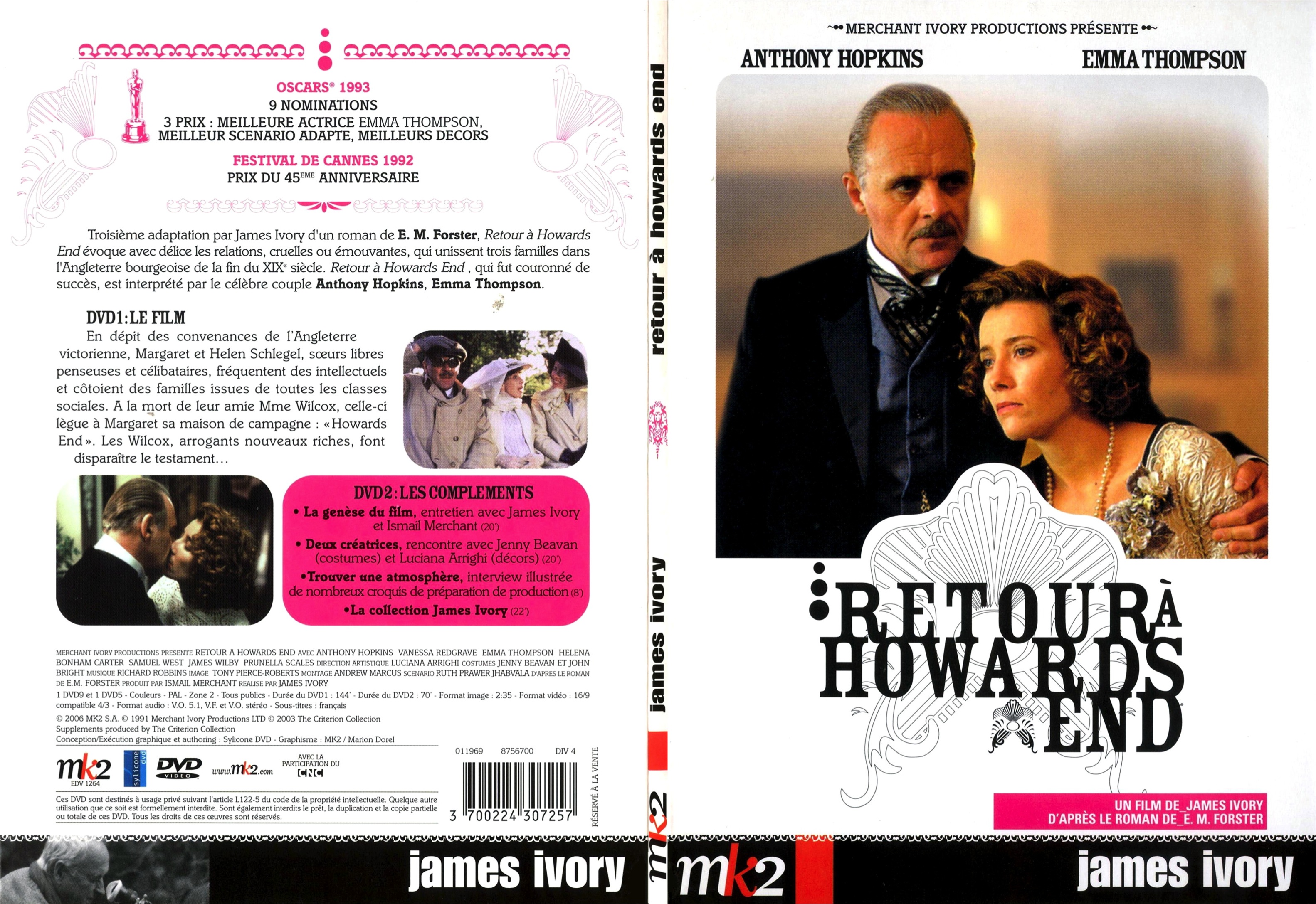Jaquette DVD Retour a Howards End - SLIM