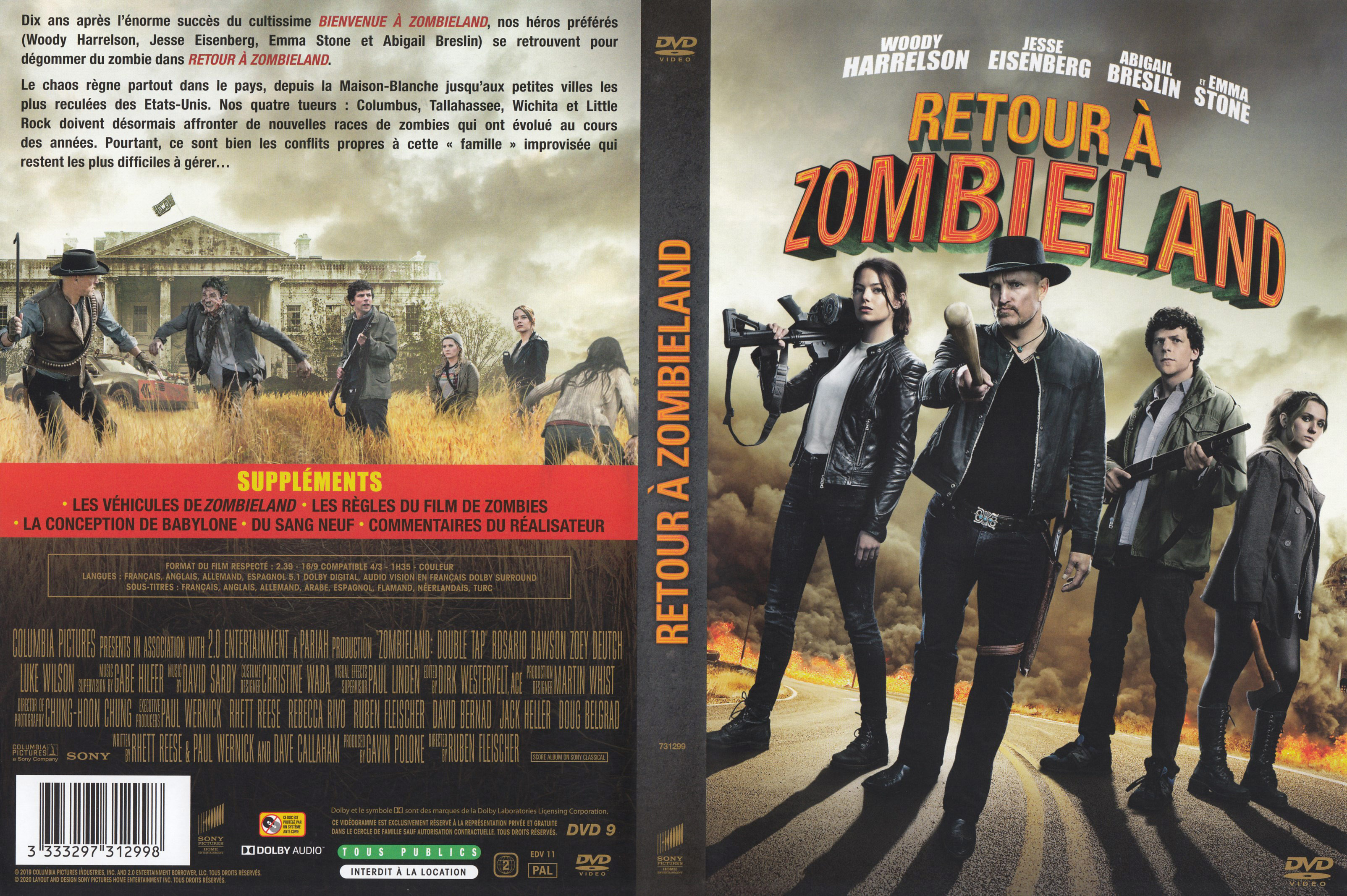 Jaquette DVD Retour  Zombieland