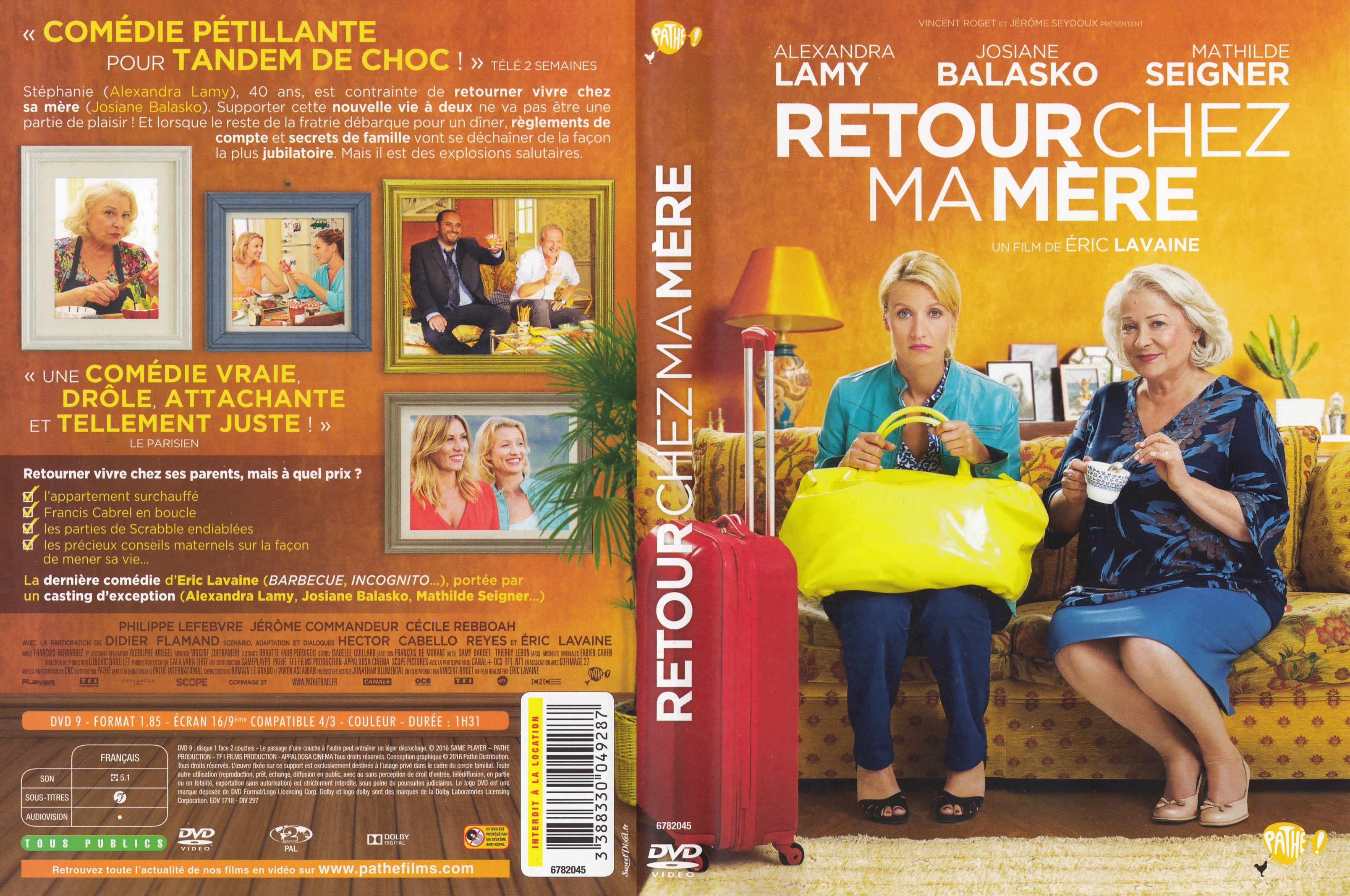 Jaquette DVD Retour chez ma mre