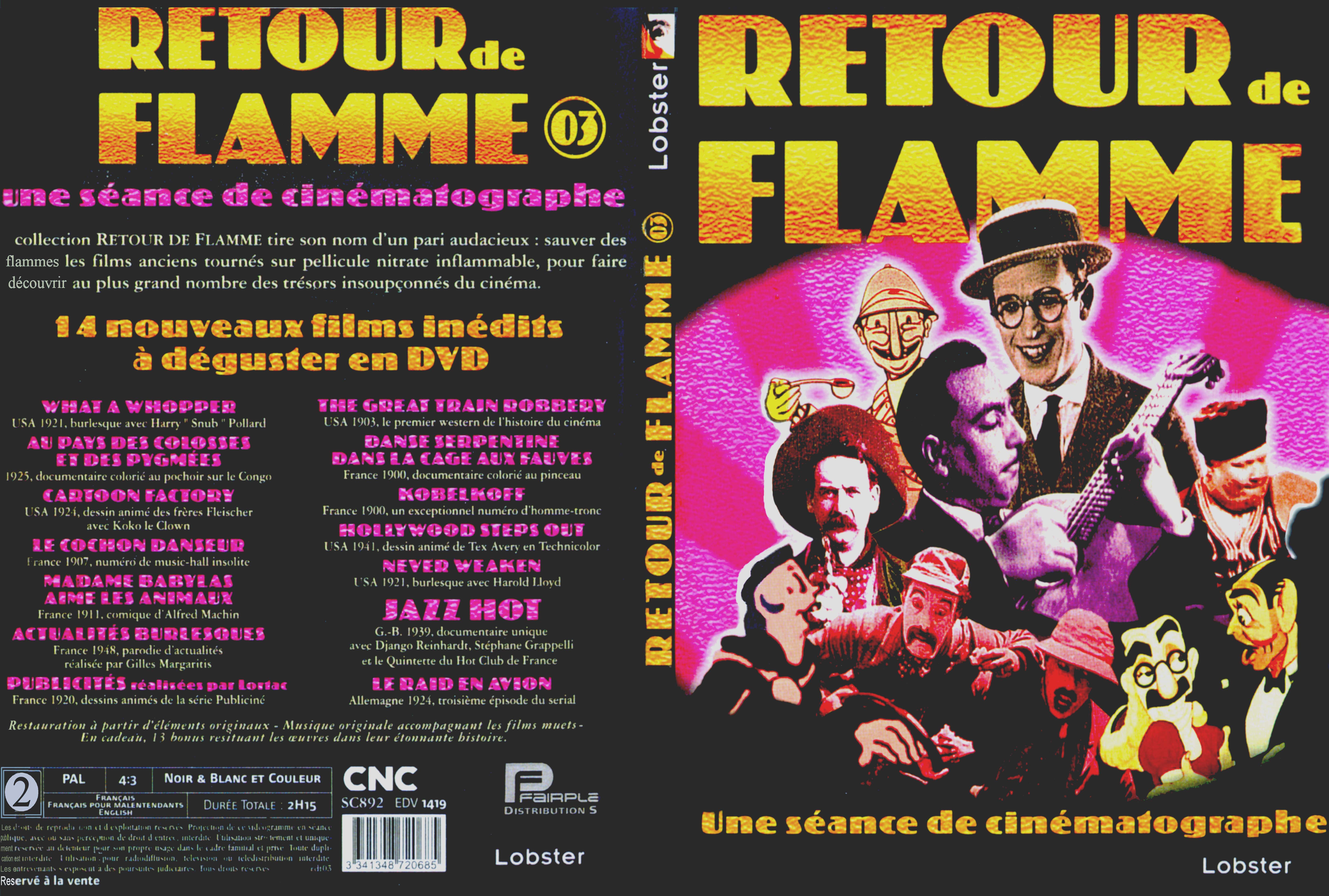Jaquette DVD Retour de flamme 03 - SLIM