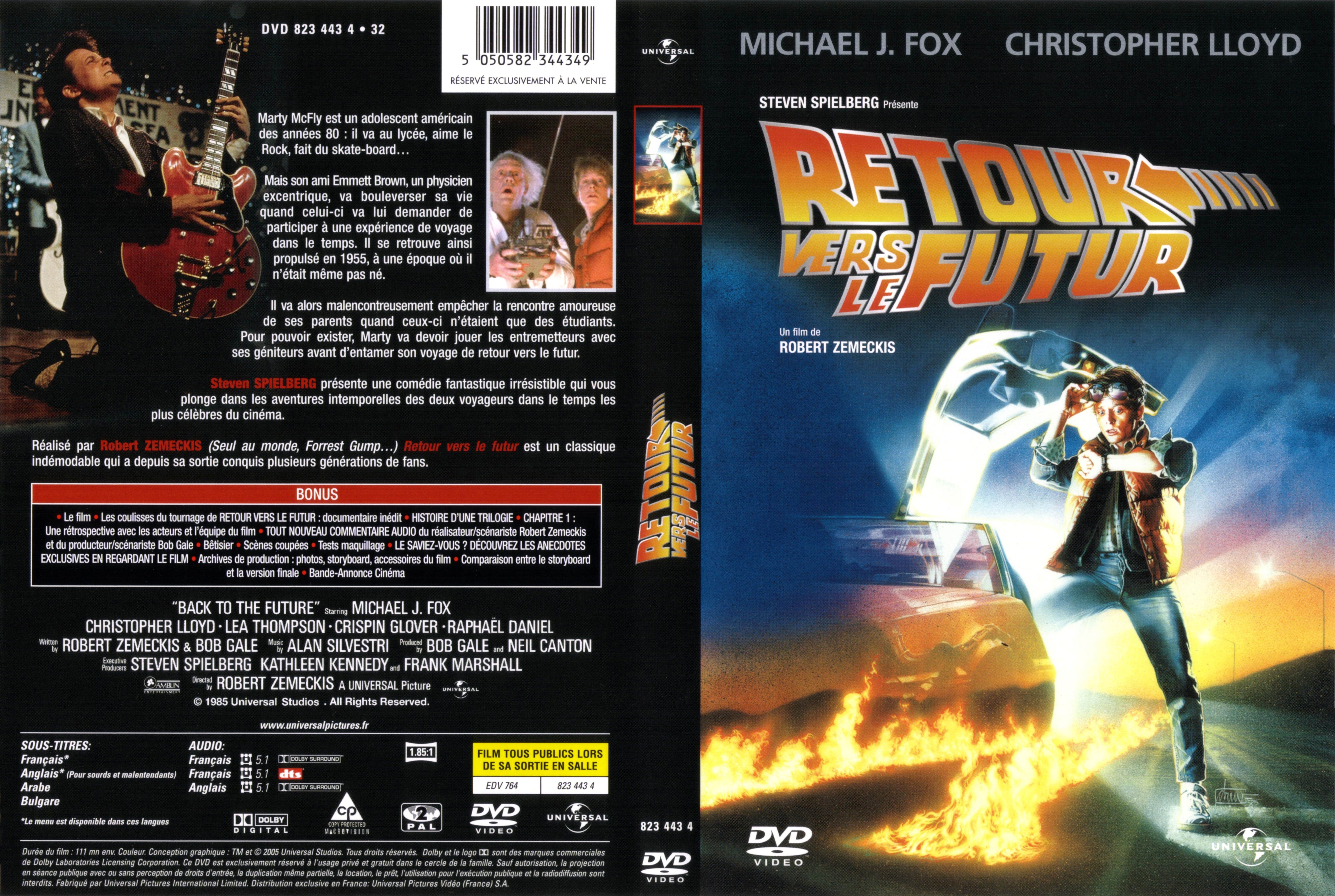 Jaquette DVD Retour vers le futur