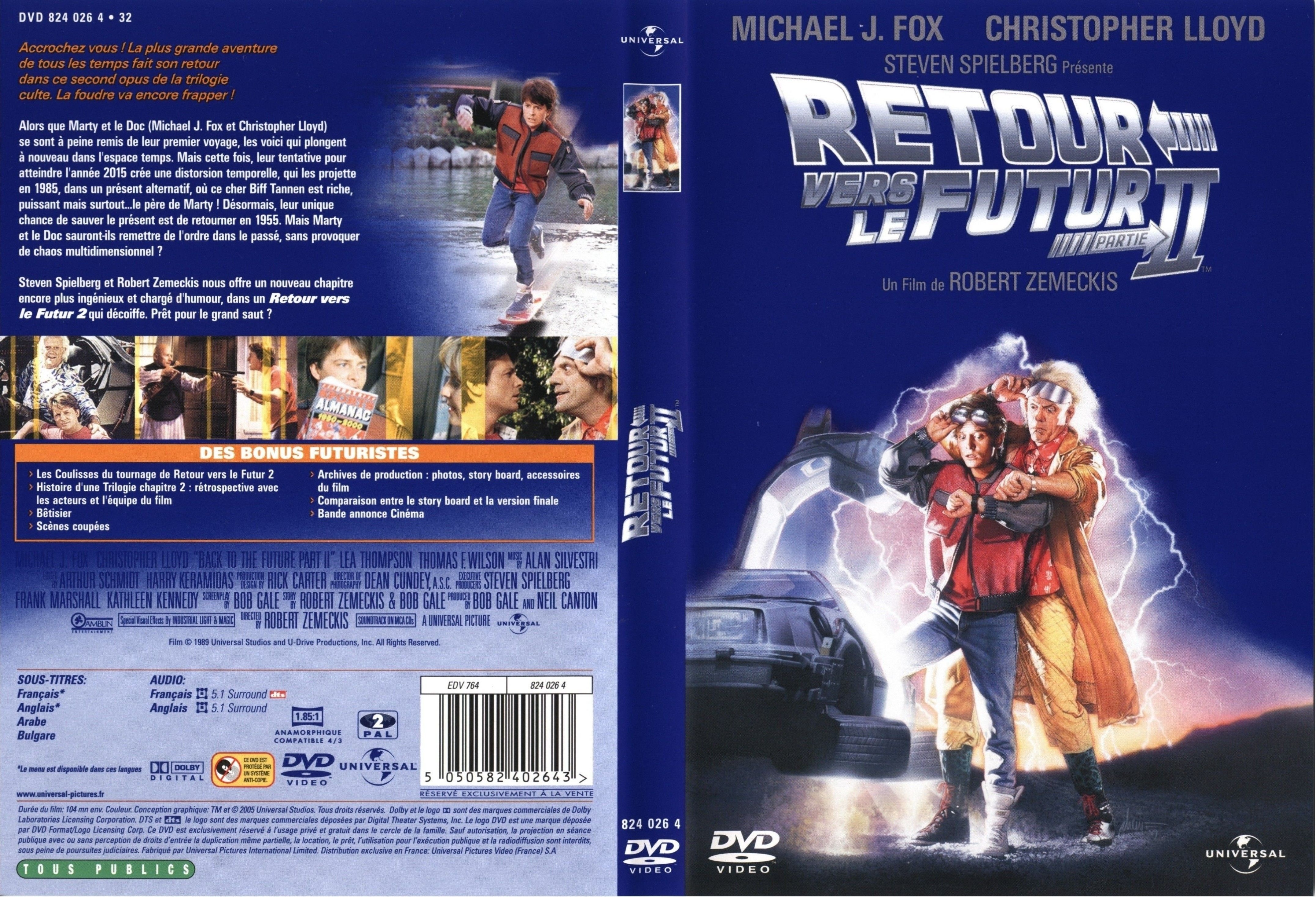 Jaquette DVD Retour vers le futur 2