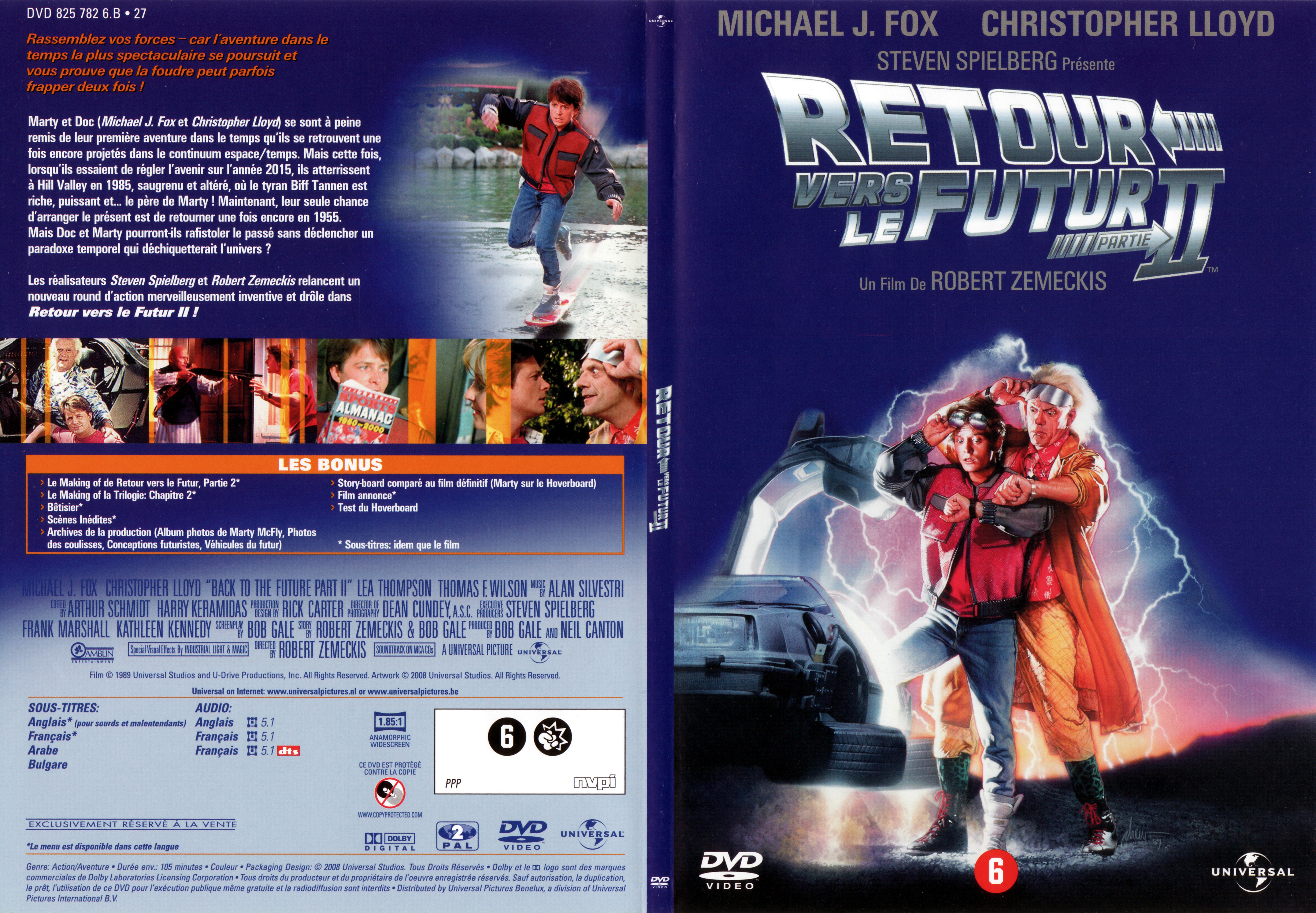 Jaquette DVD Retour vers le futur 2 v2