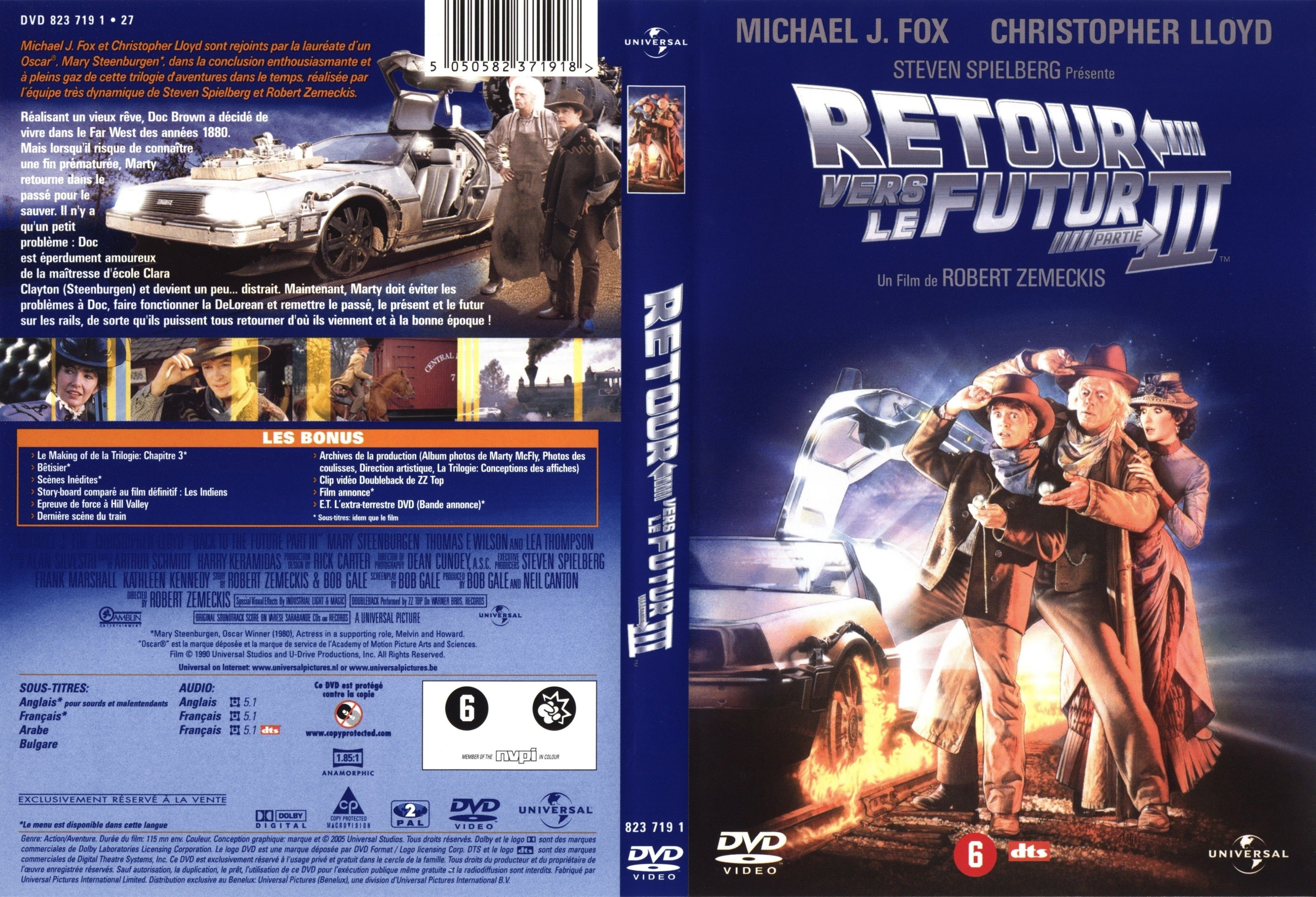 Jaquette DVD Retour vers le futur 3 v2