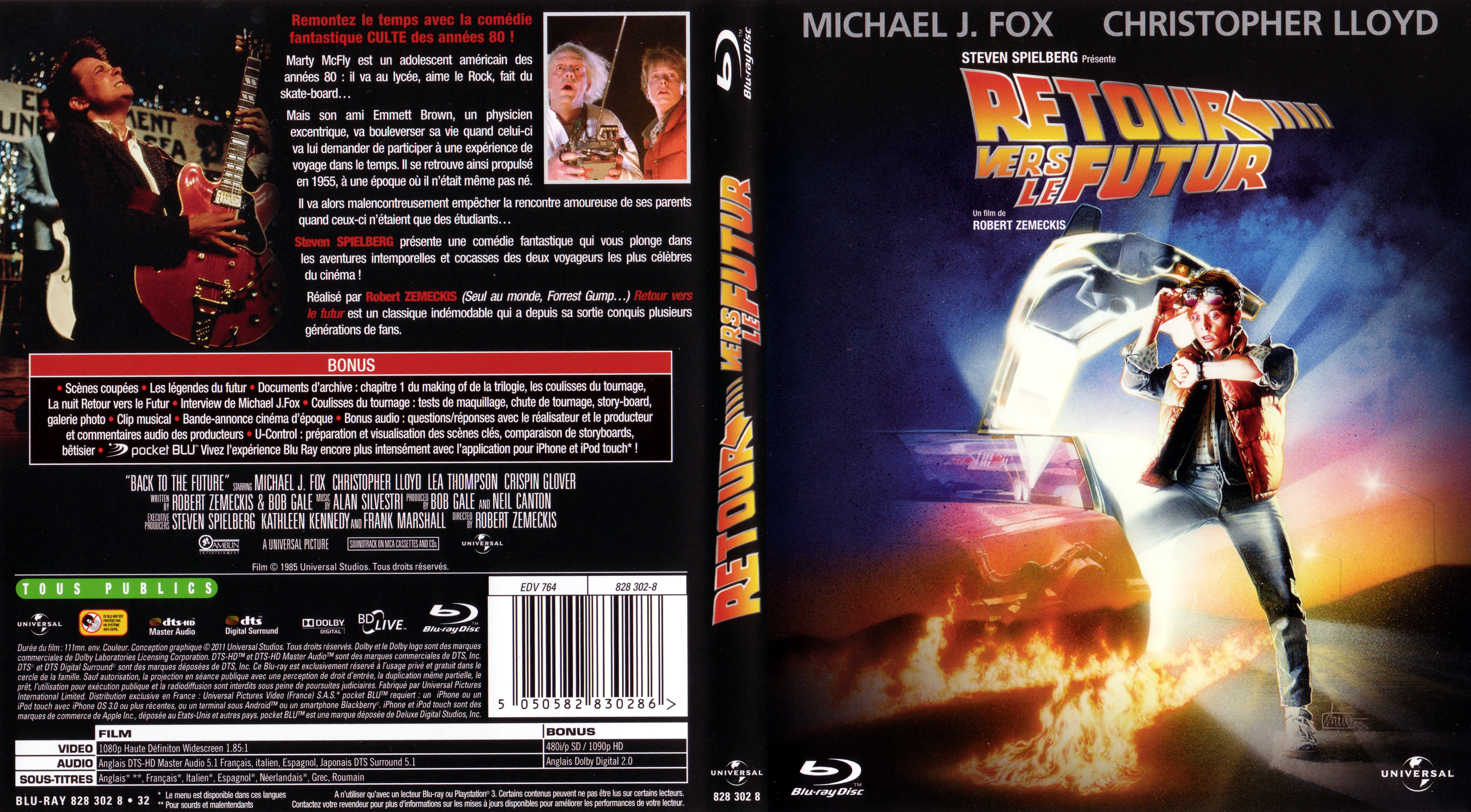 Jaquette DVD Retour vers le futur (BLU-RAY)