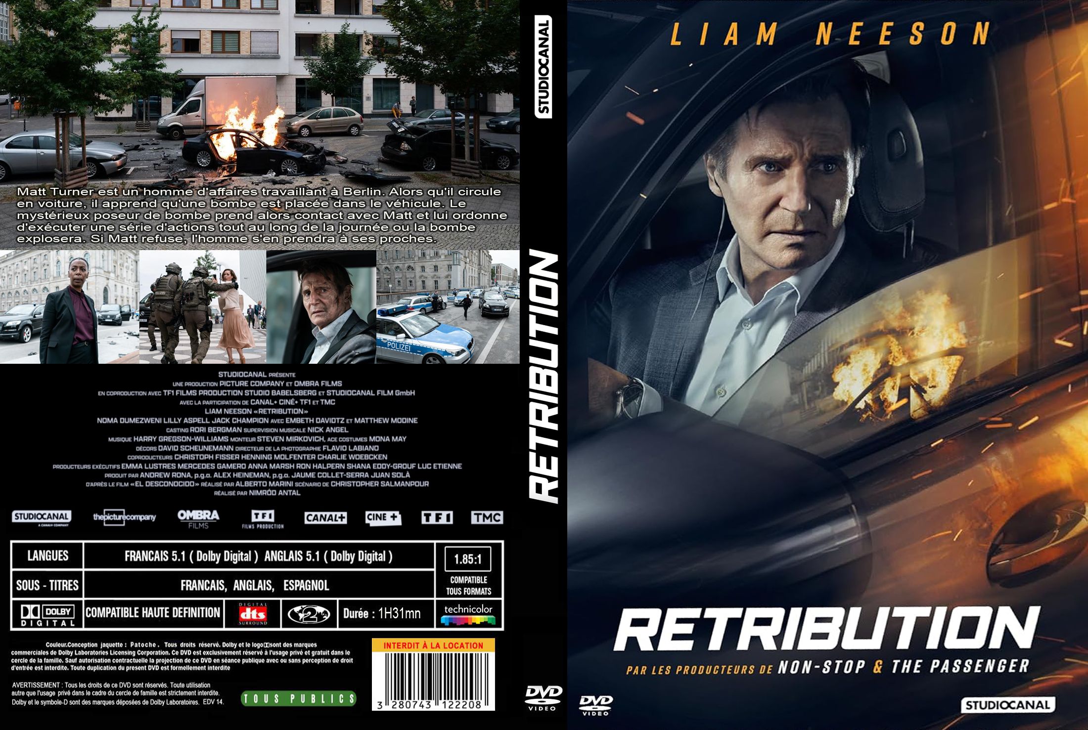 Jaquette DVD Retribution custom