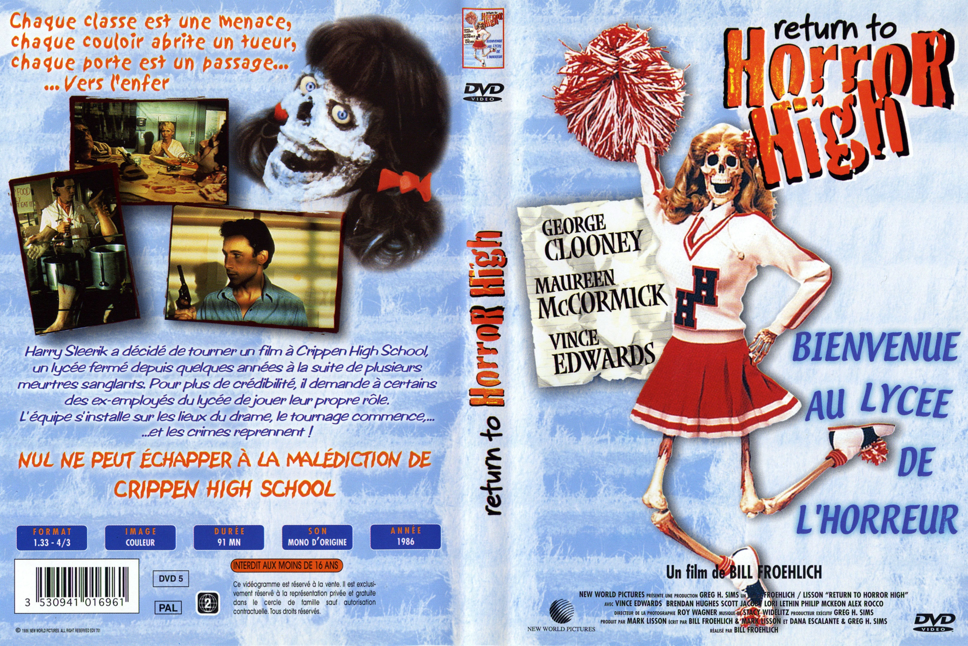 Jaquette DVD Return to horror high