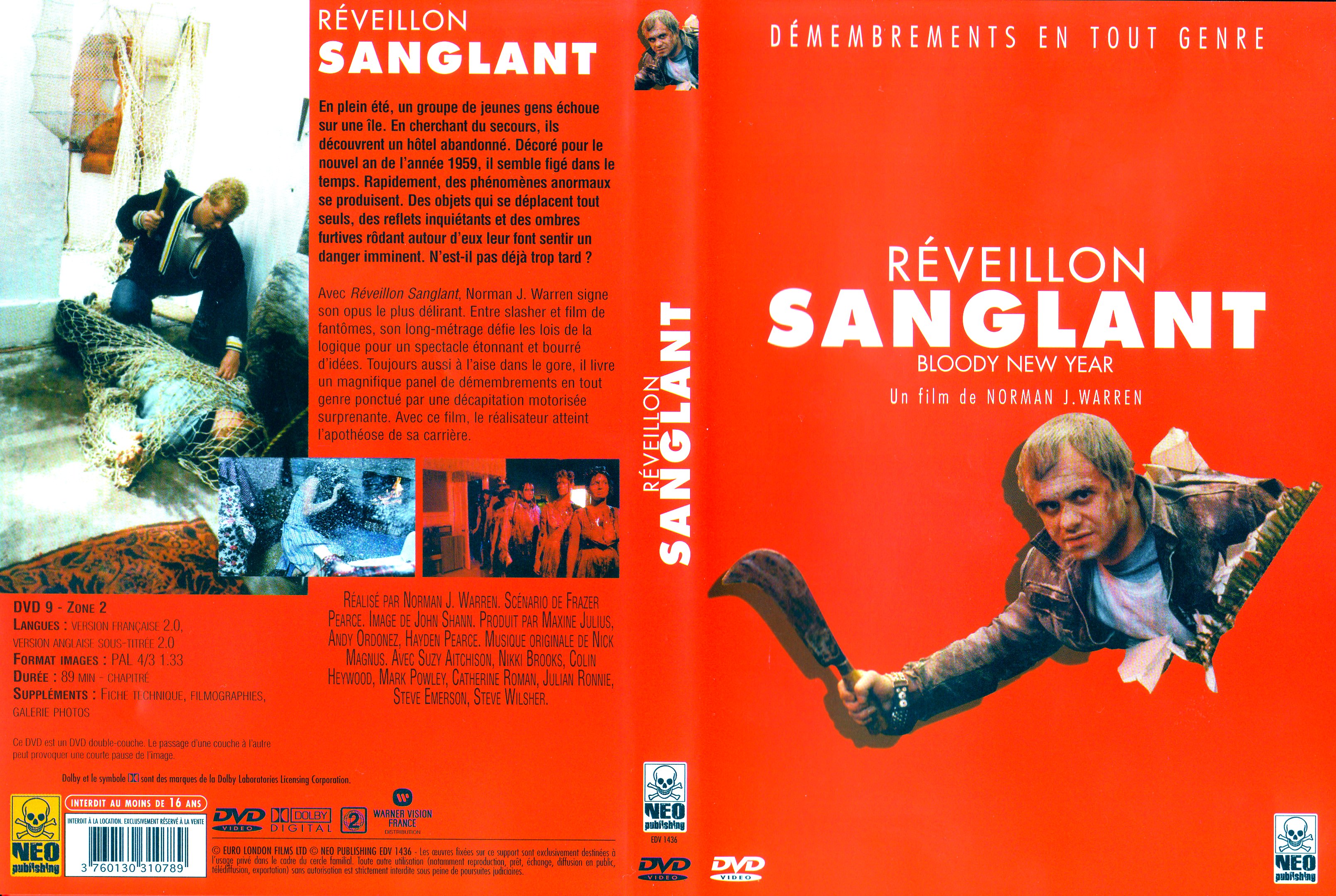 Jaquette DVD Rveillon sanglant