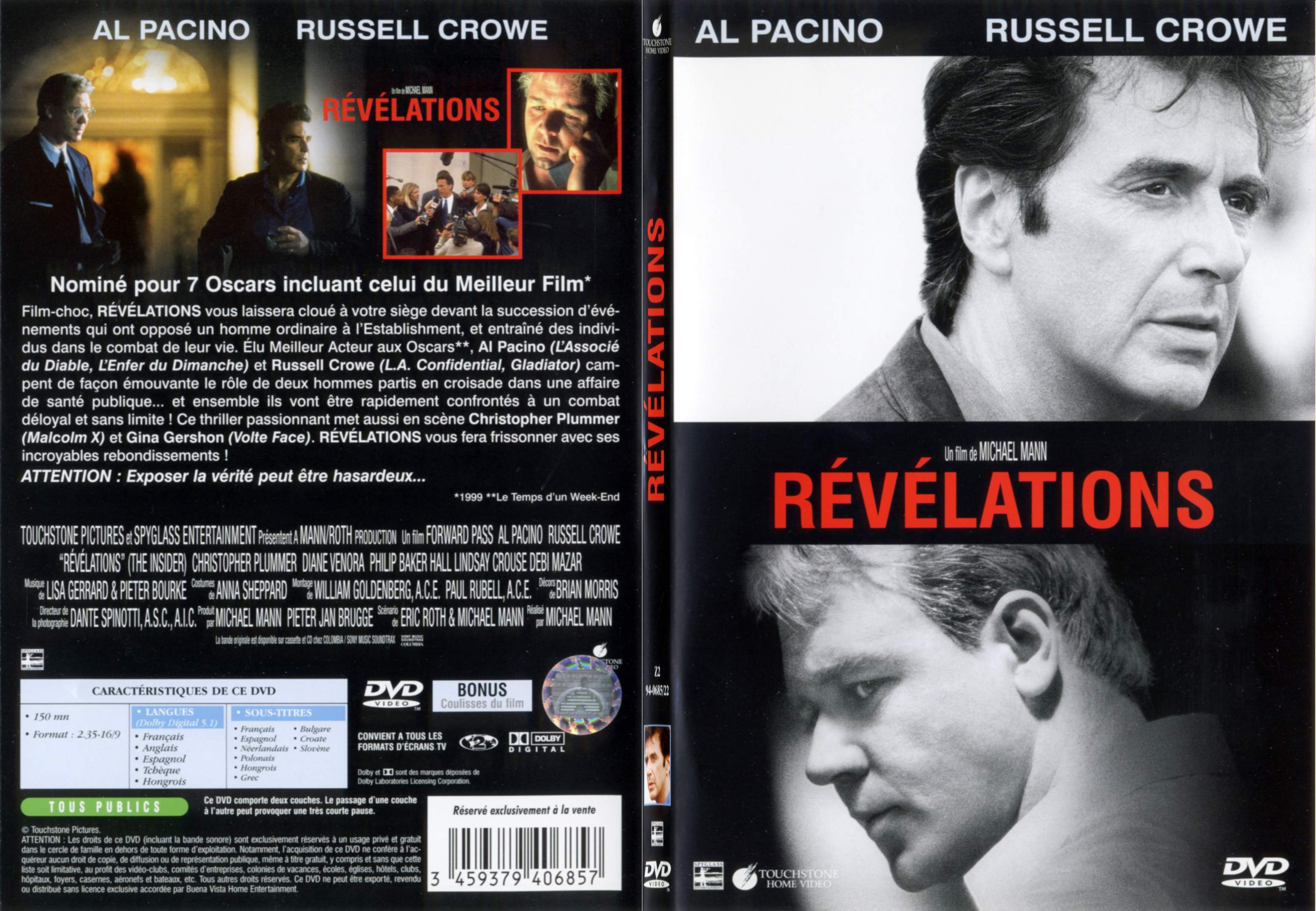 Jaquette DVD Revelations - SLIM