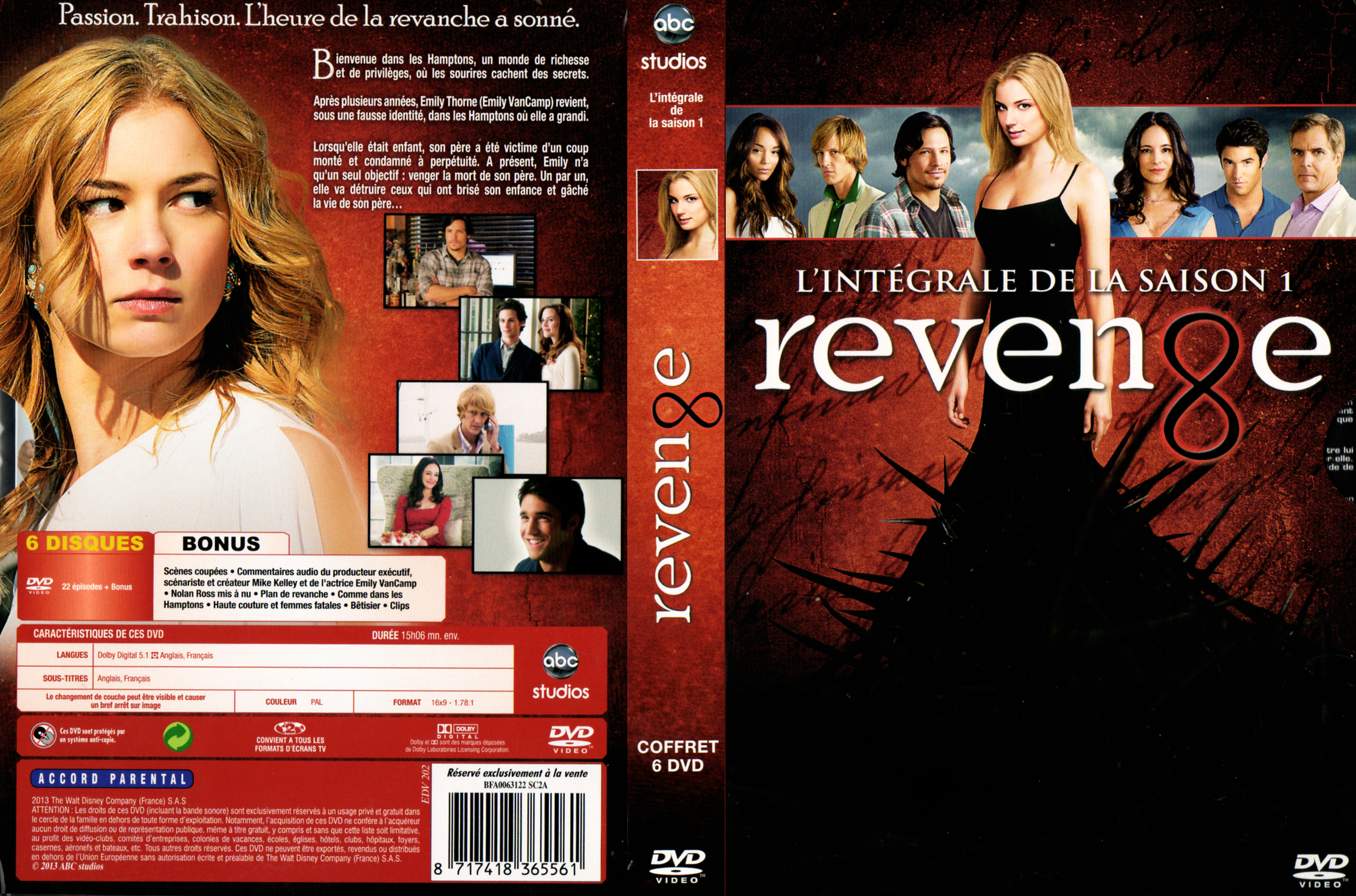 Jaquette DVD Revenge Saison 1 COFFRET