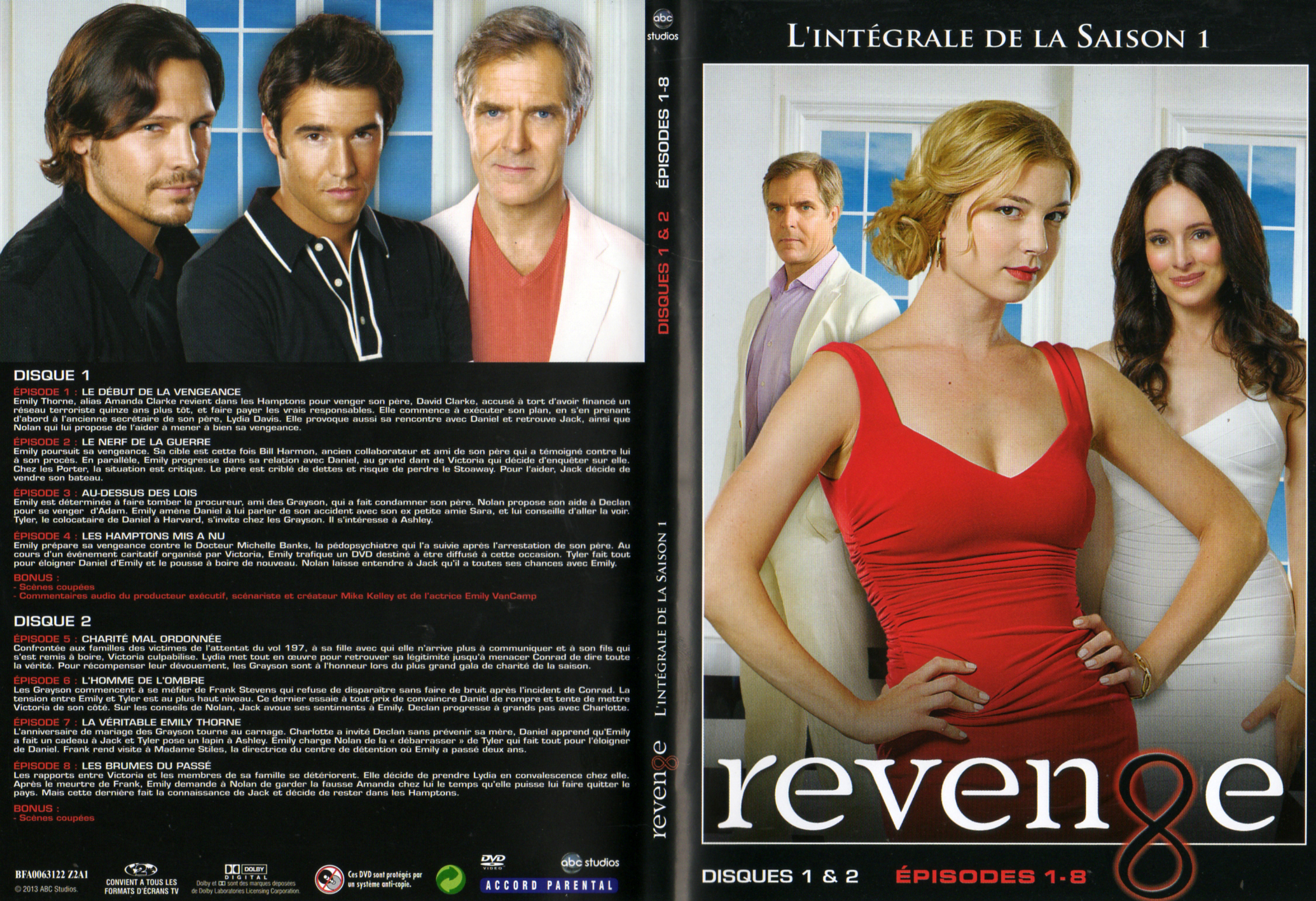 Jaquette DVD Revenge Saison 1 DVD 1