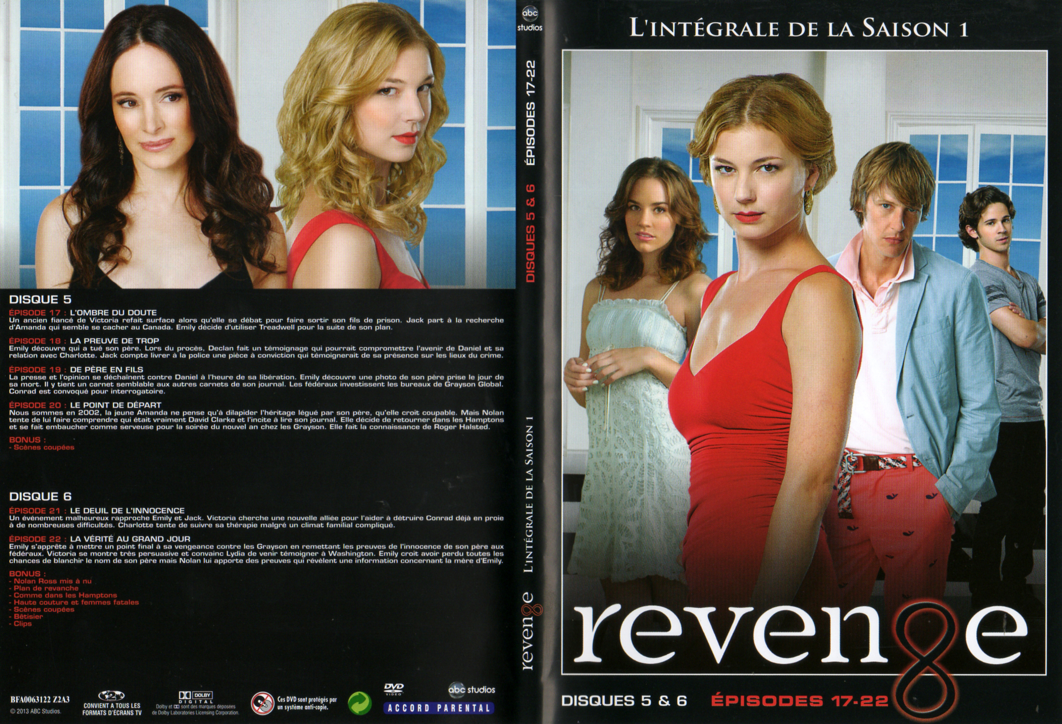 Jaquette DVD Revenge Saison 1 DVD 3