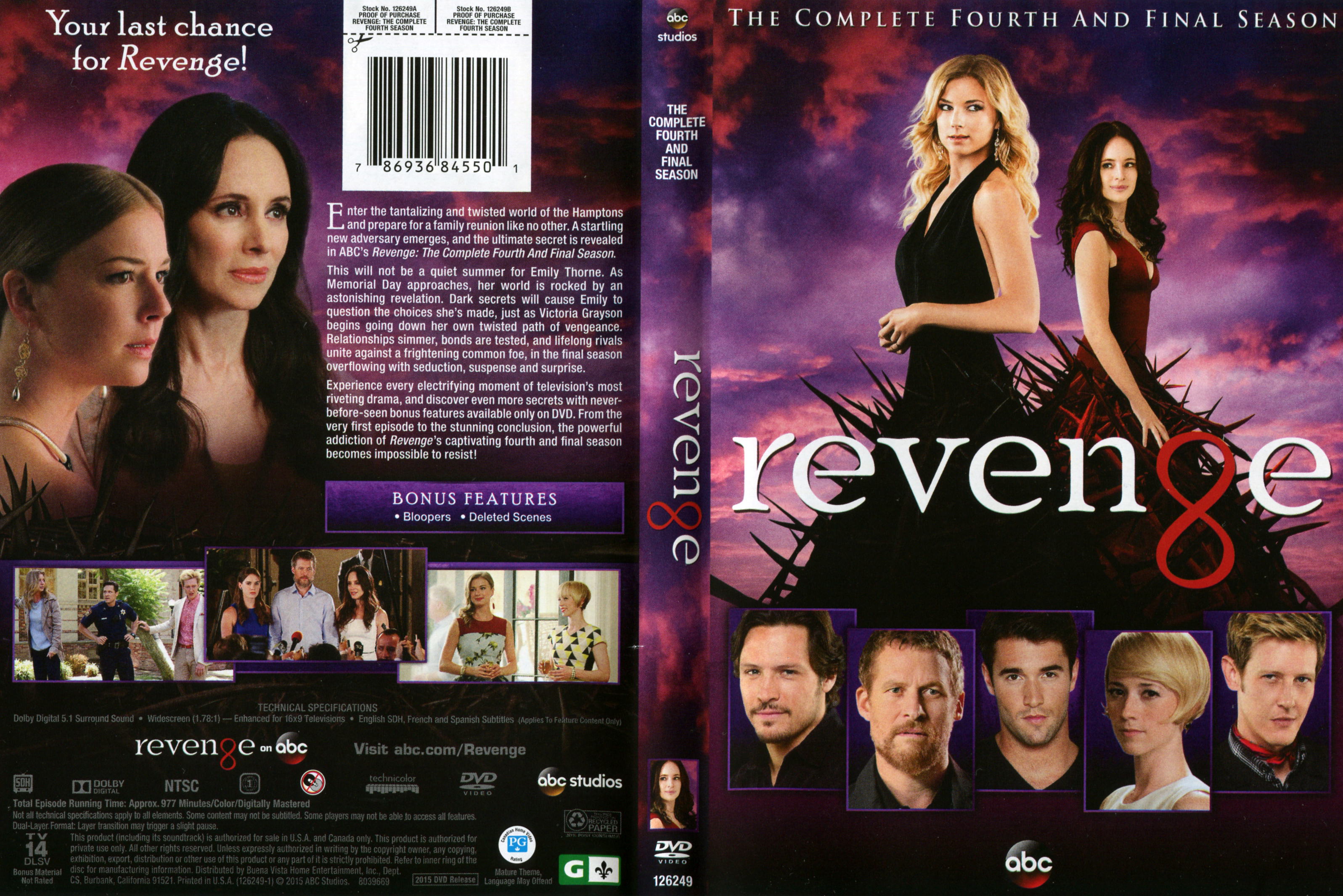Jaquette DVD Revenge Saison 4 Zone 1
