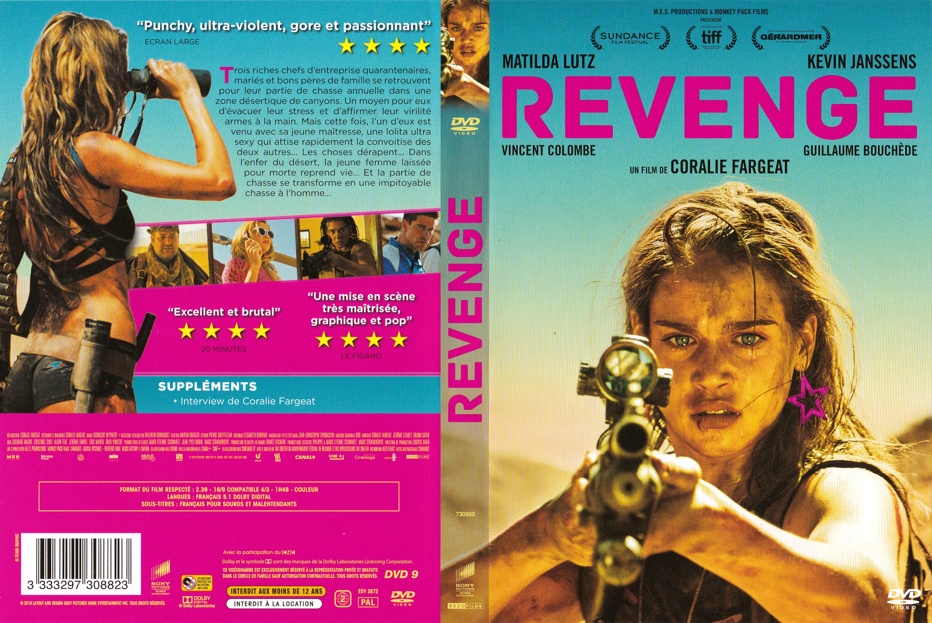 Jaquette DVD Revenge (2018)