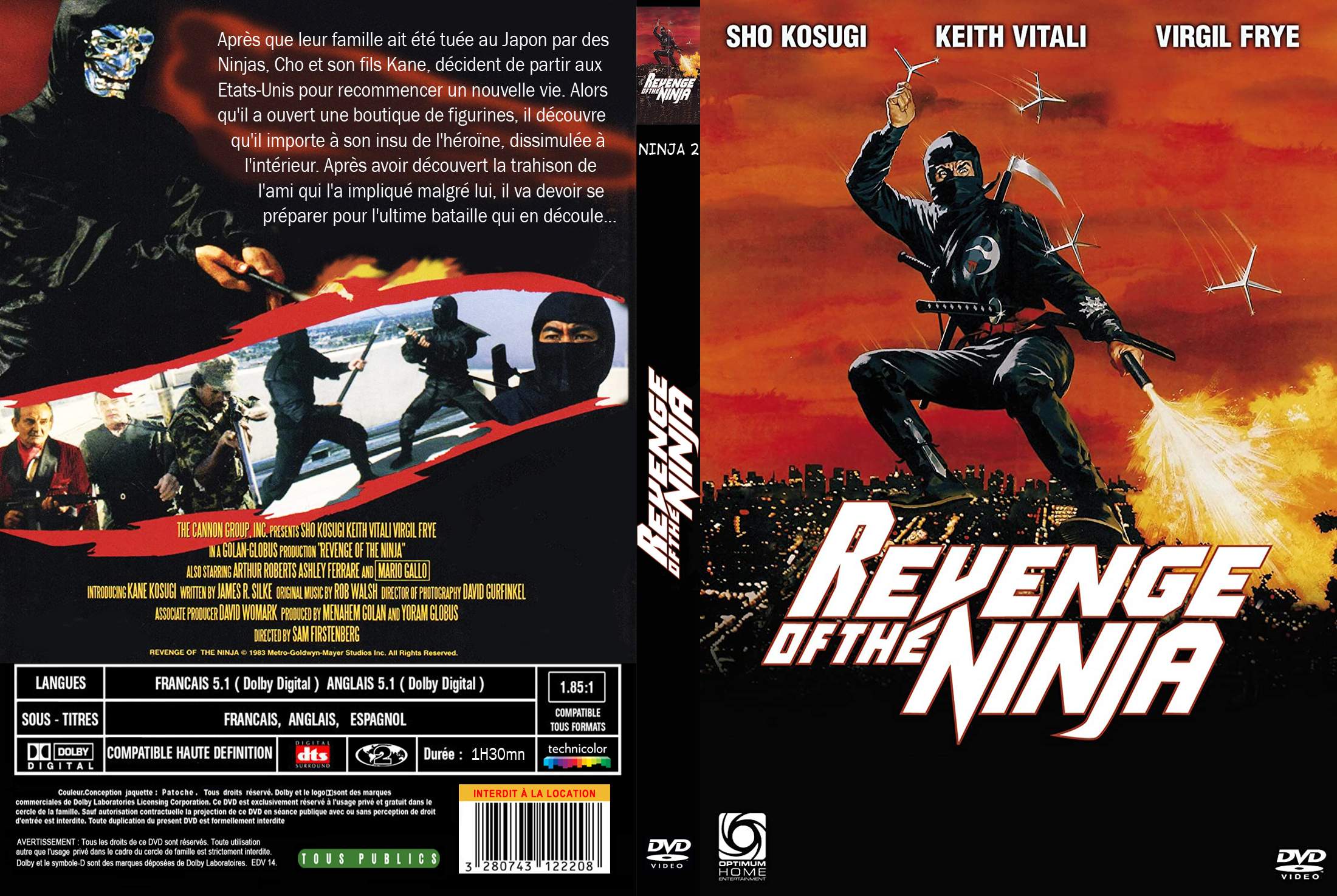 Jaquette DVD Revenge of the ninja custom
