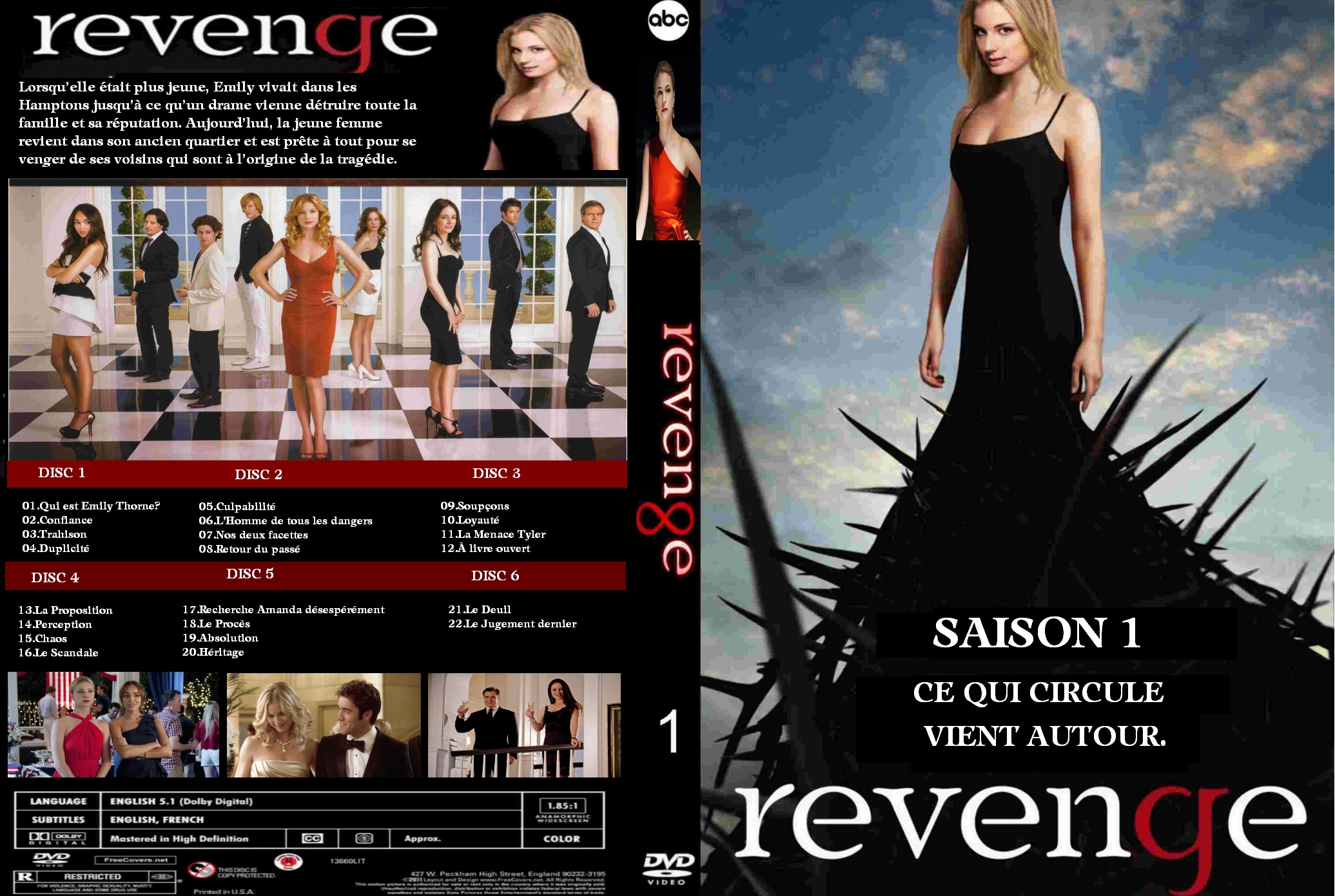 Jaquette DVD Revenge saison 1 custom