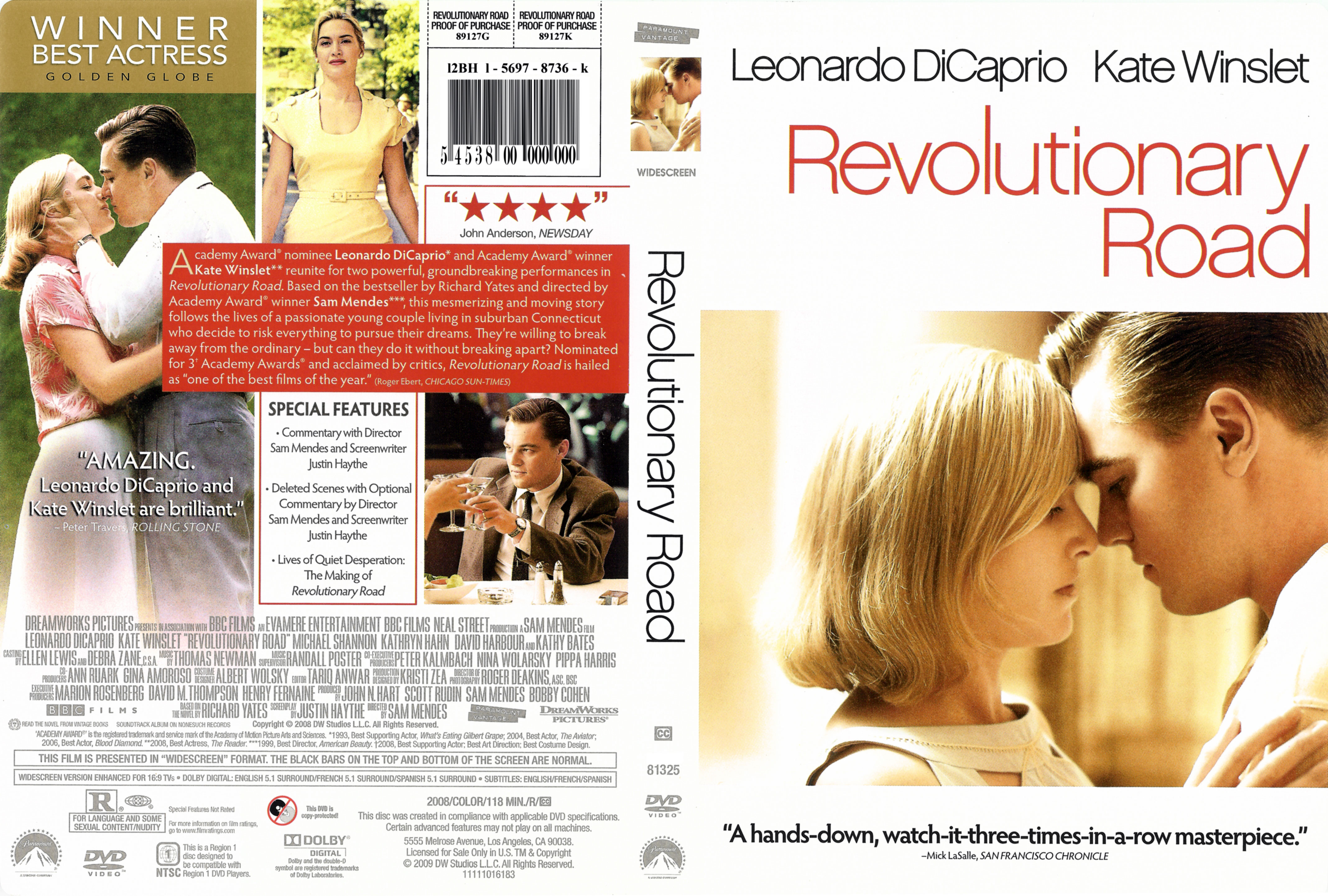 Jaquette DVD Revolutionary Road