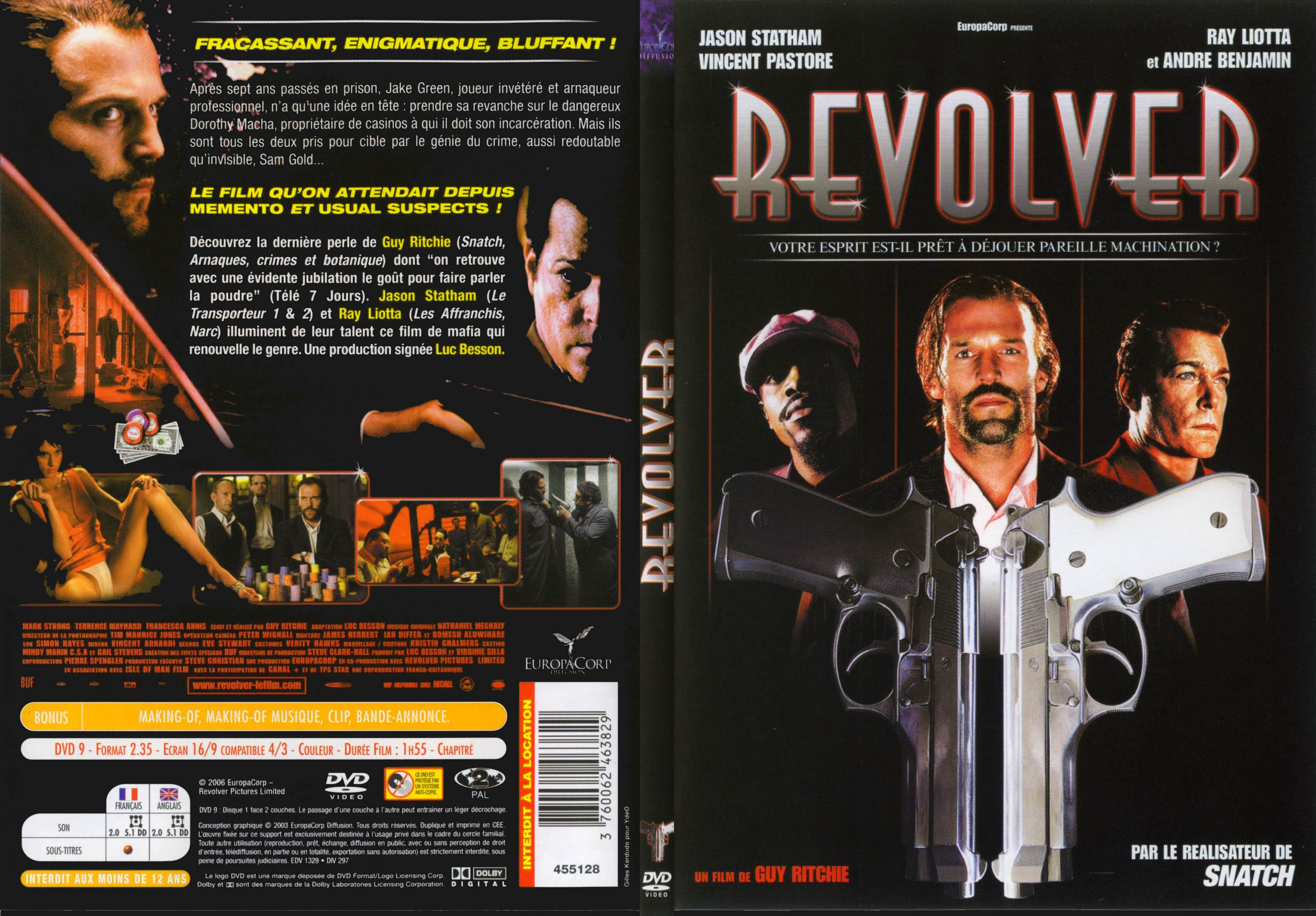 Jaquette DVD Revolver - SLIM