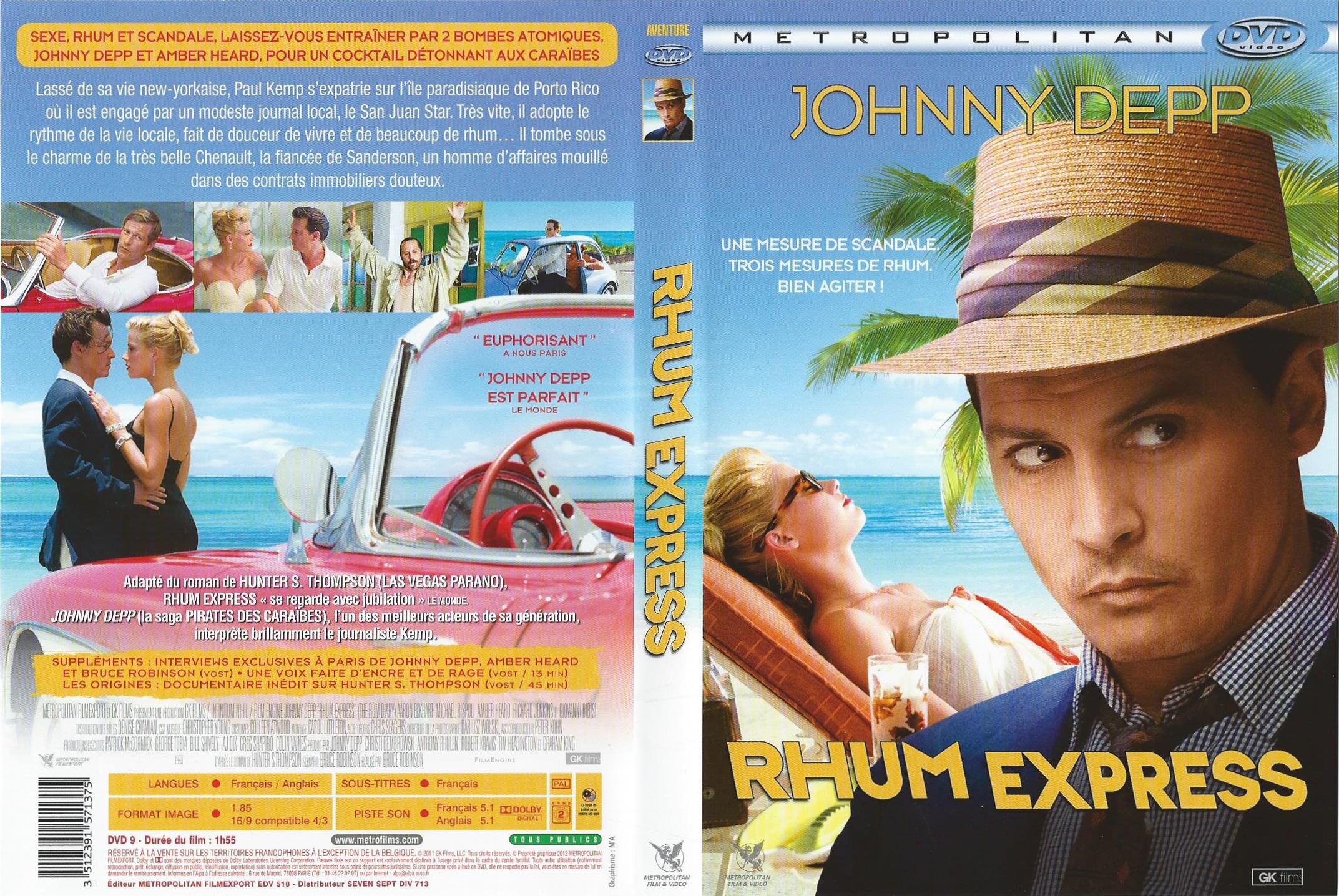 Jaquette DVD Rhum express