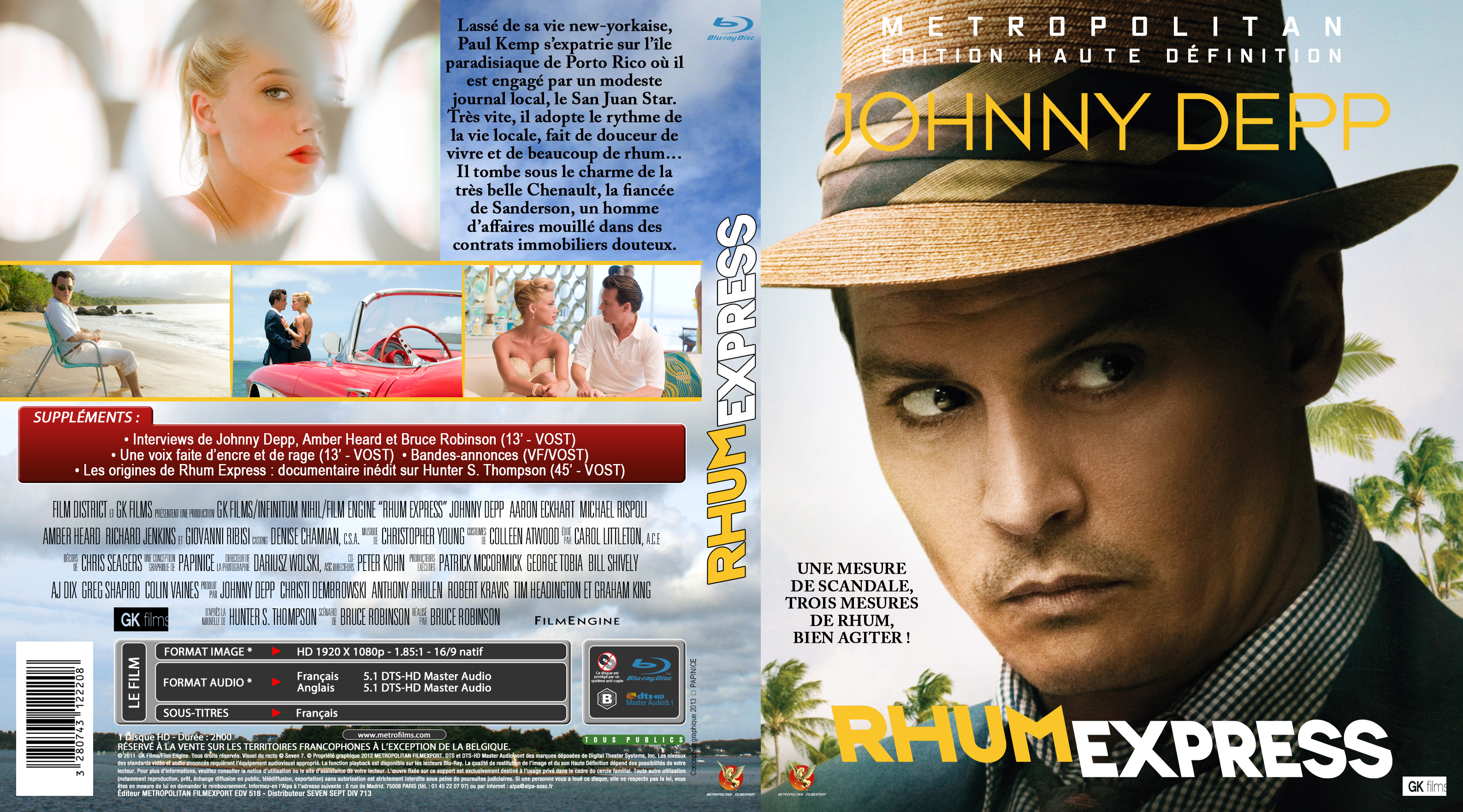 Jaquette DVD Rhum express custom (BLU-RAY)