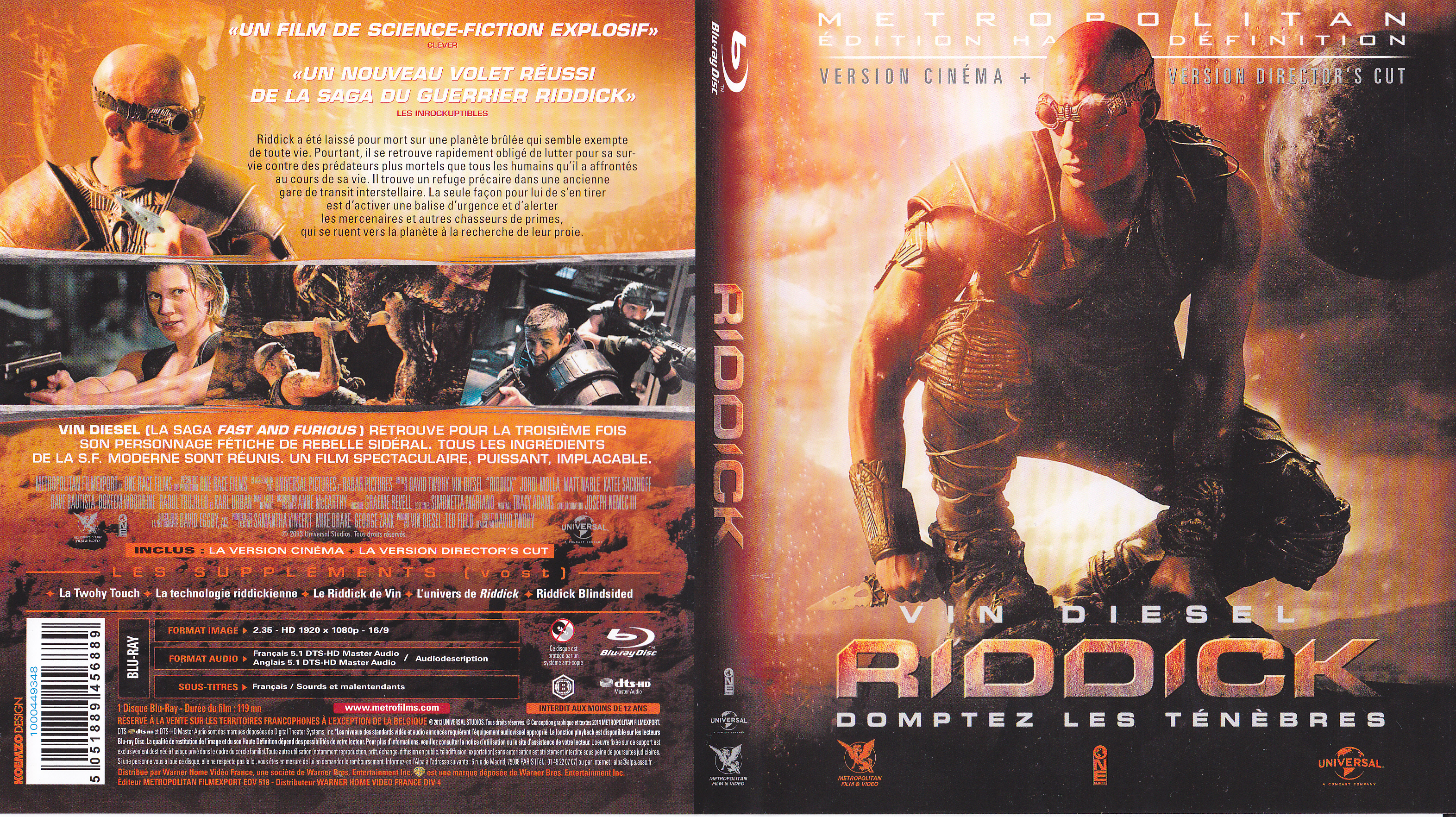 Jaquette DVD Riddick (BLU-RAY) v2