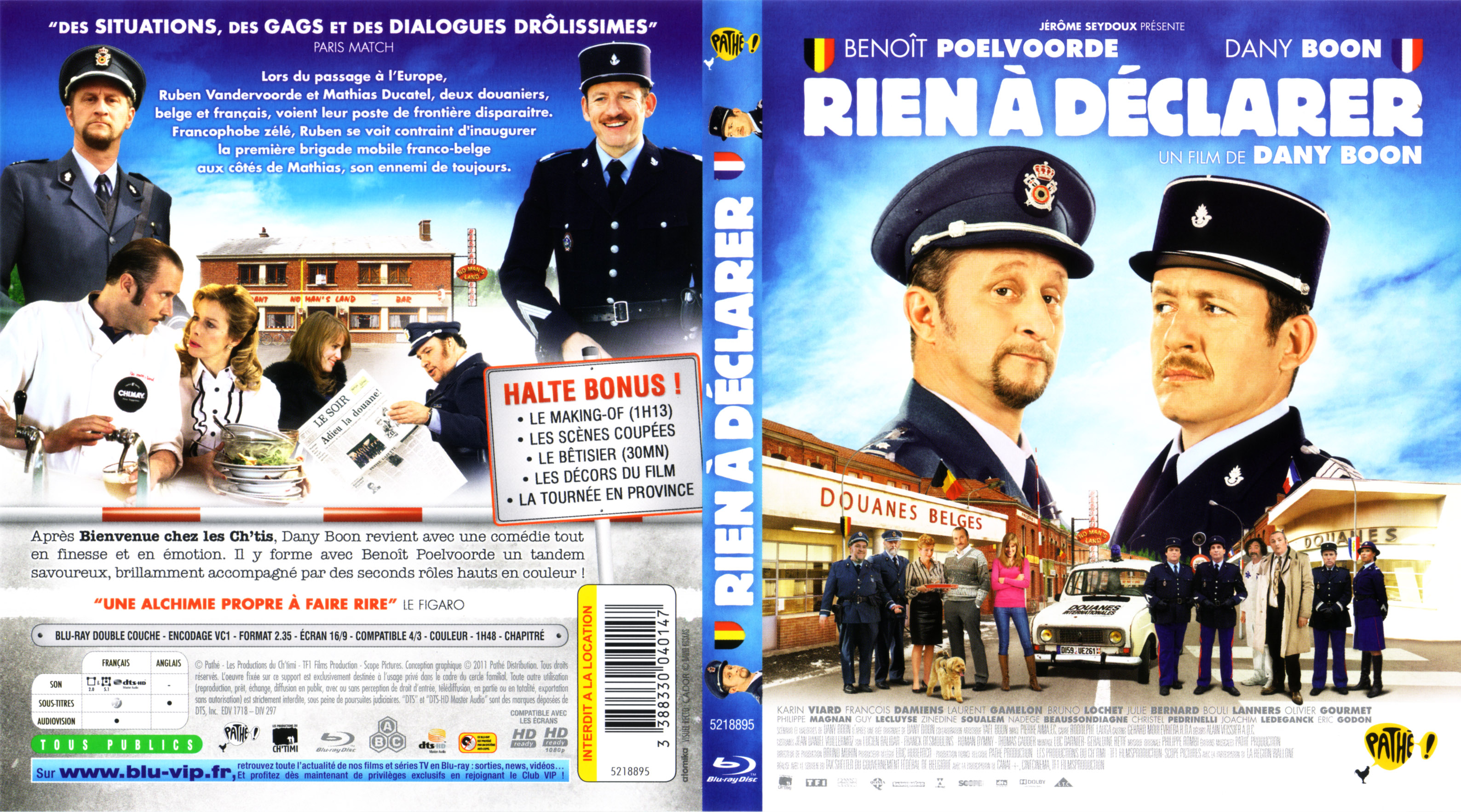 Jaquette DVD Rien  dclarer (BLU-RAY)