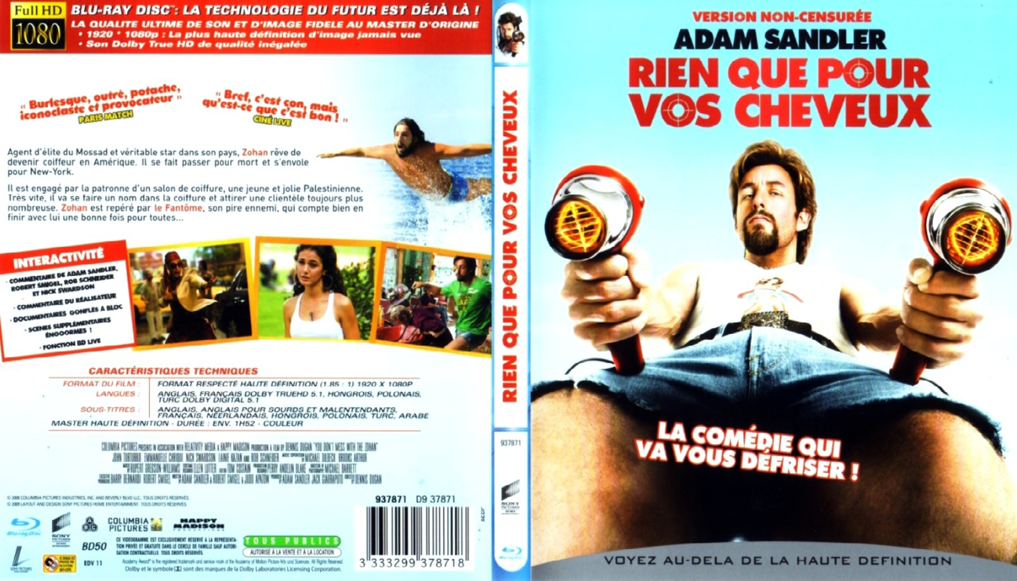 Jaquette DVD Rien que pour vos cheveux (BLU-RAY)