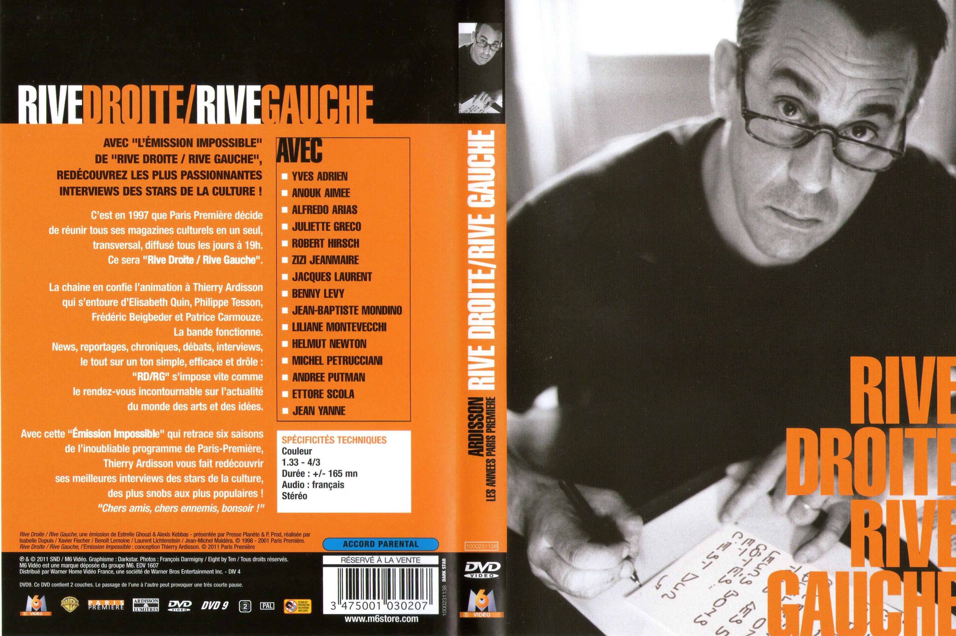 Jaquette DVD Riev droite rive gauche