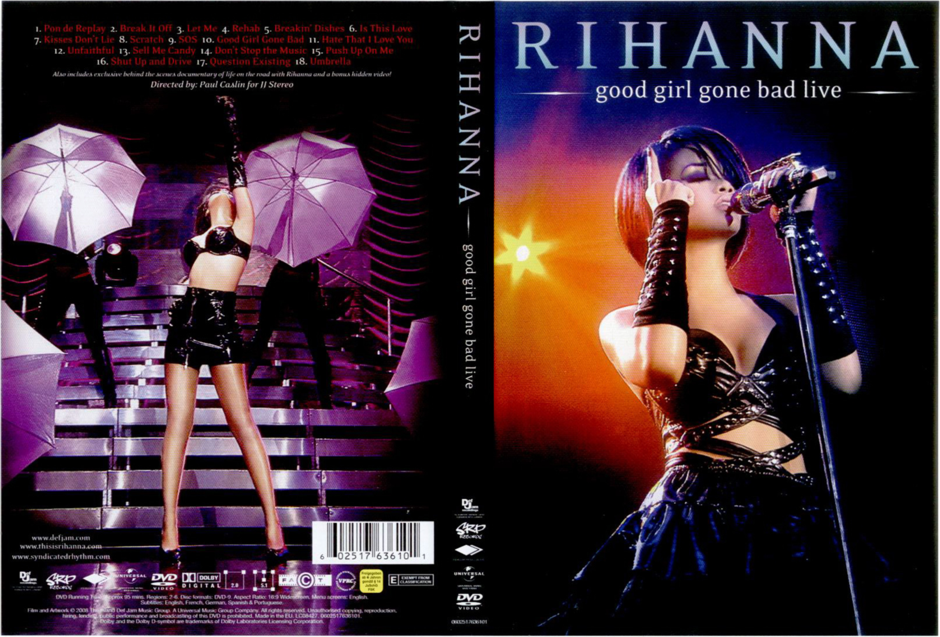 Jaquette DVD Rihanna live 2008