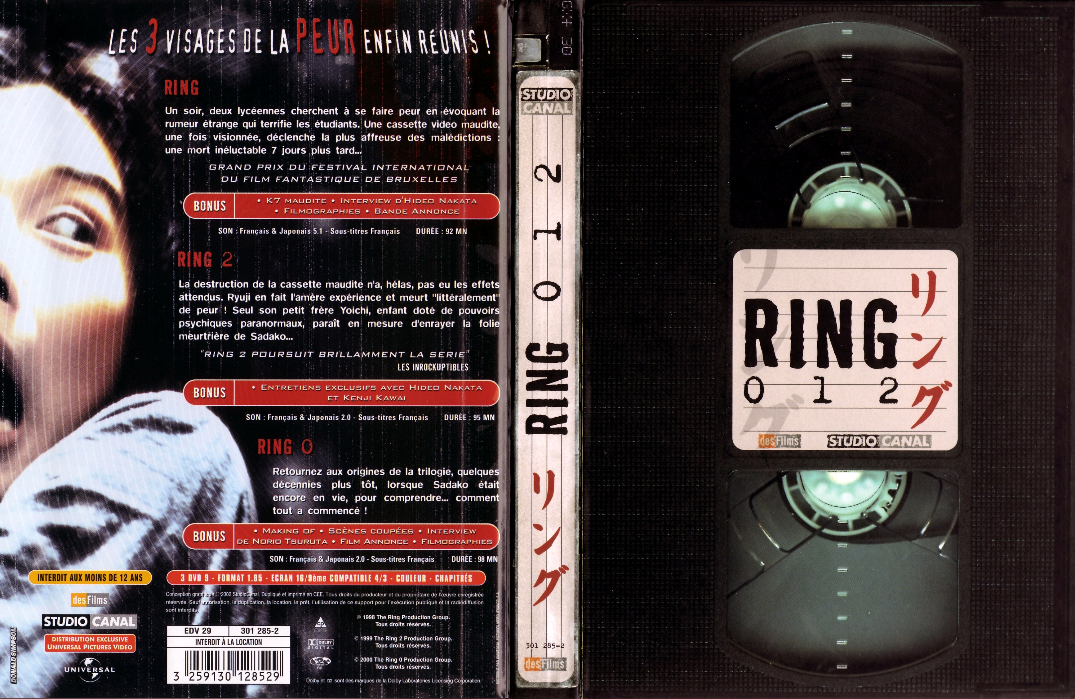 Jaquette DVD Ring trilogie v2