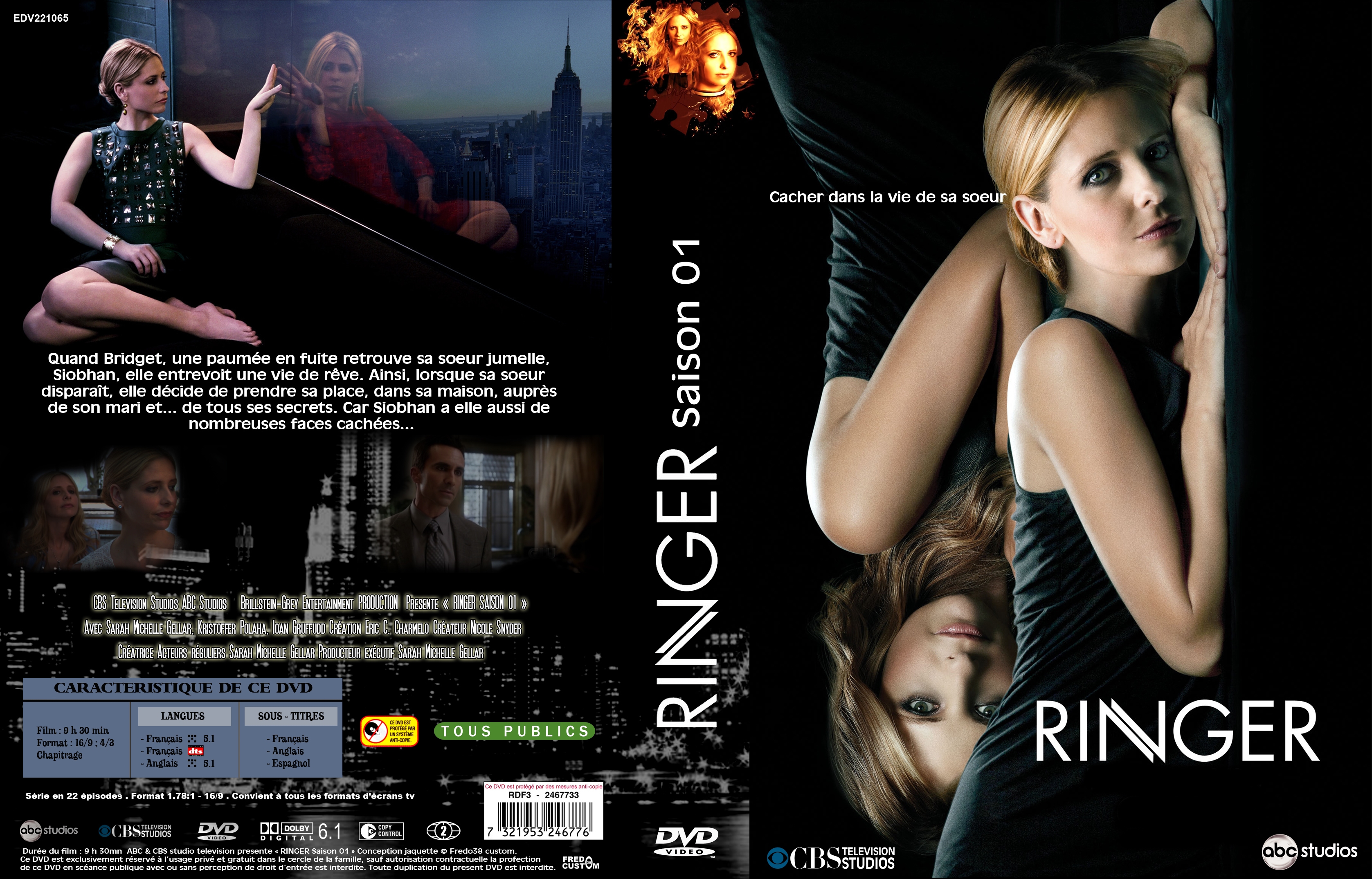 Jaquette DVD Ringer Saison 1 custom v2