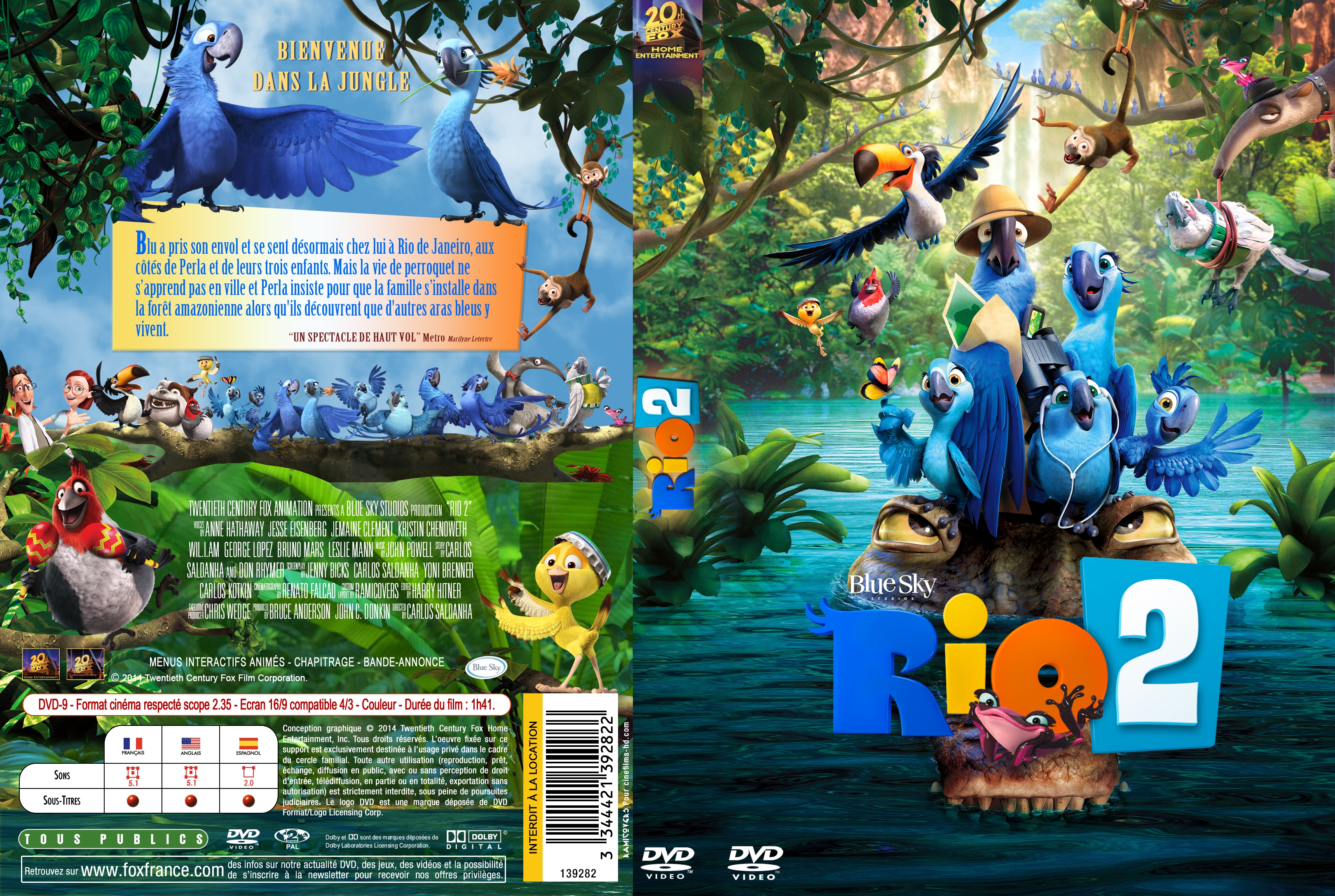 Jaquette DVD Rio 2 custom