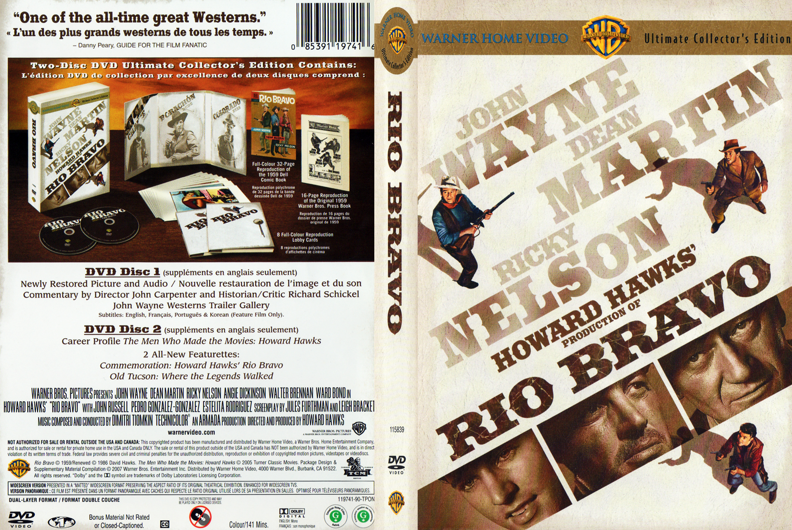 Jaquette DVD Rio Bravo (Canadienne)