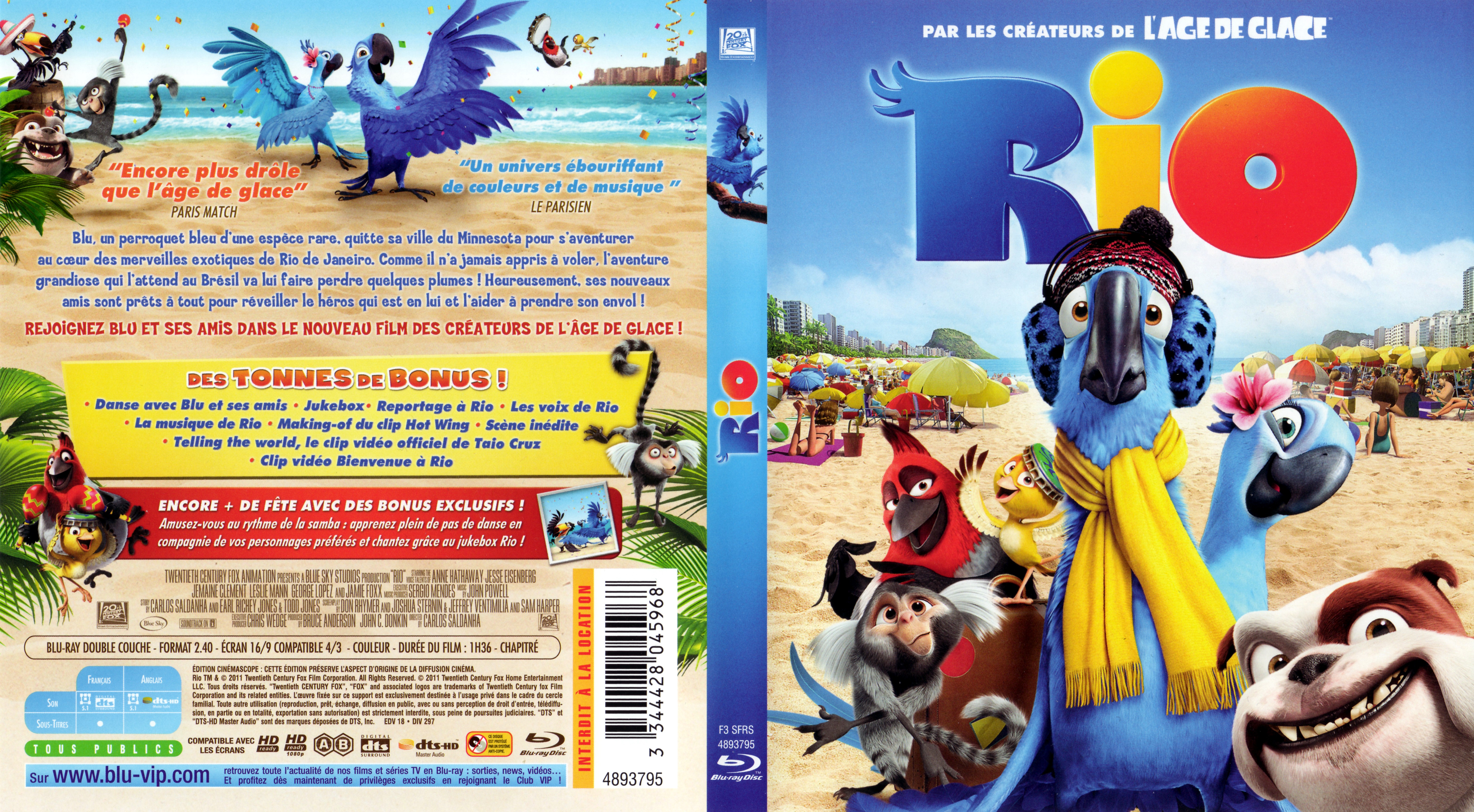 Jaquette DVD Rio (BLU-RAY)