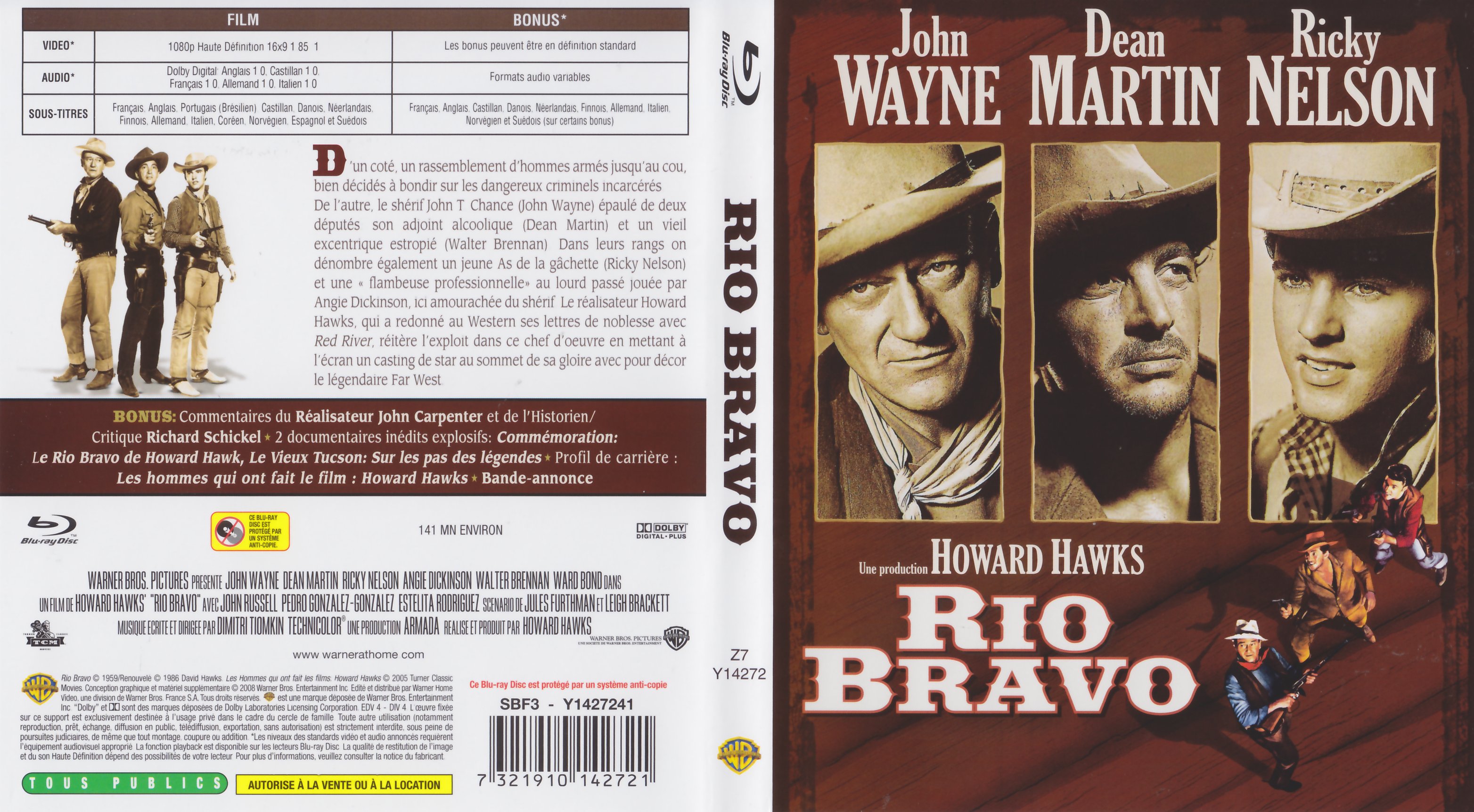 Jaquette DVD Rio bravo (BLU-RAY)