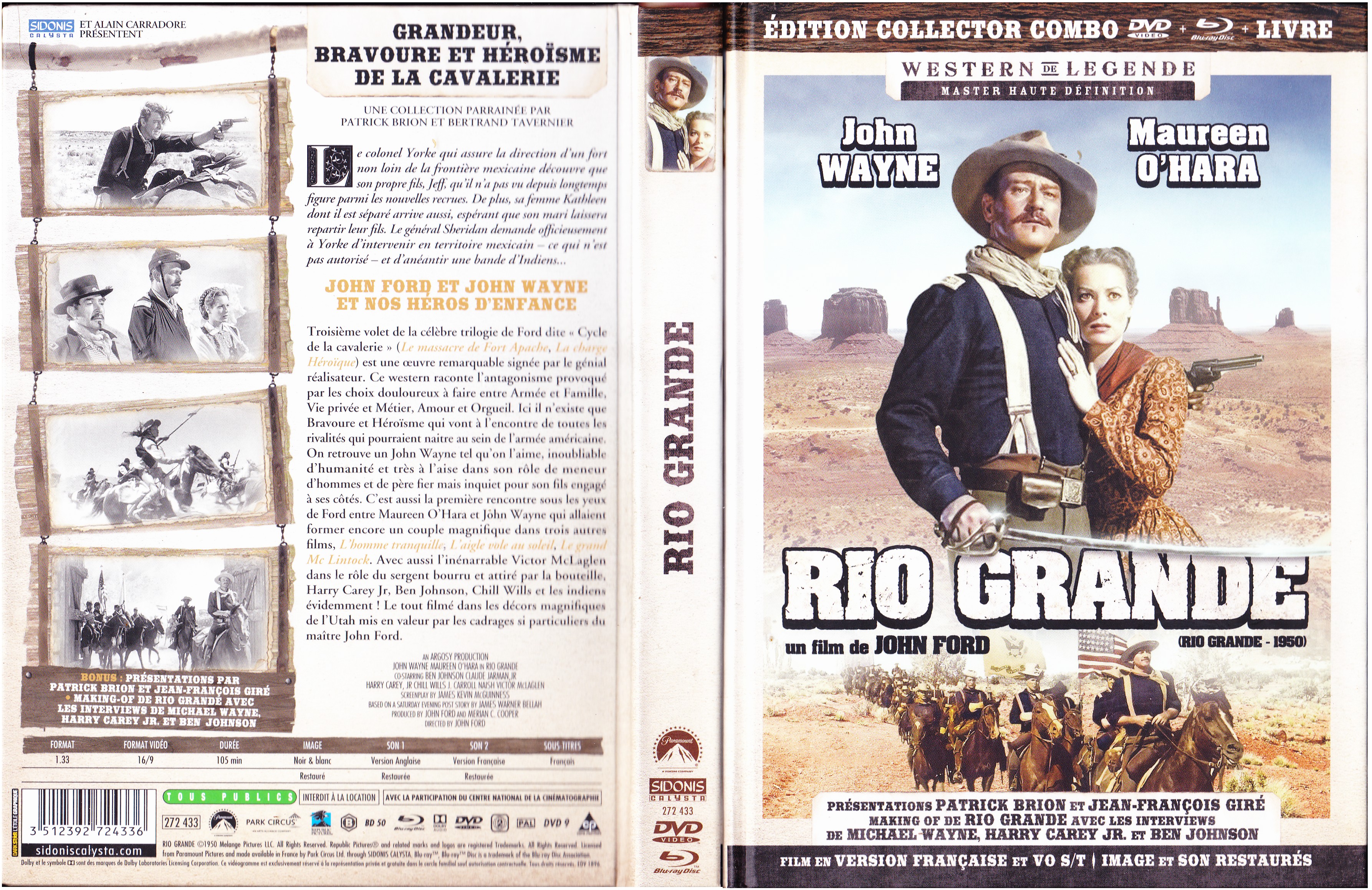 Jaquette DVD Rio grande (BLU-RAY)