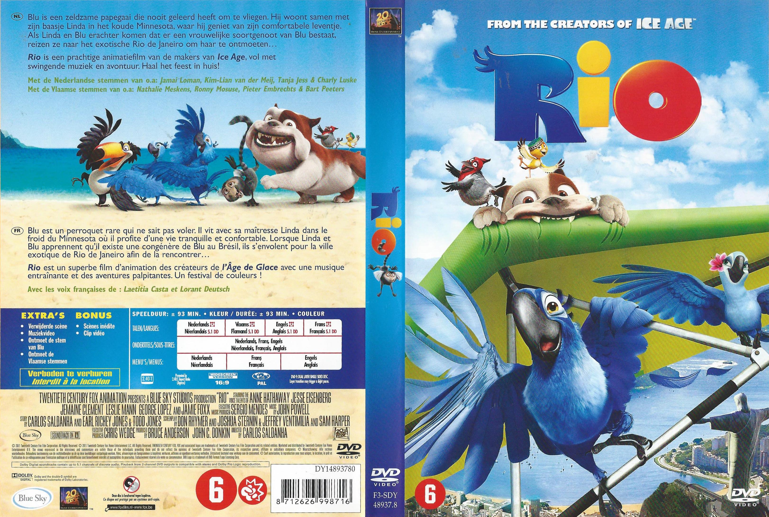 Jaquette DVD Rio v2