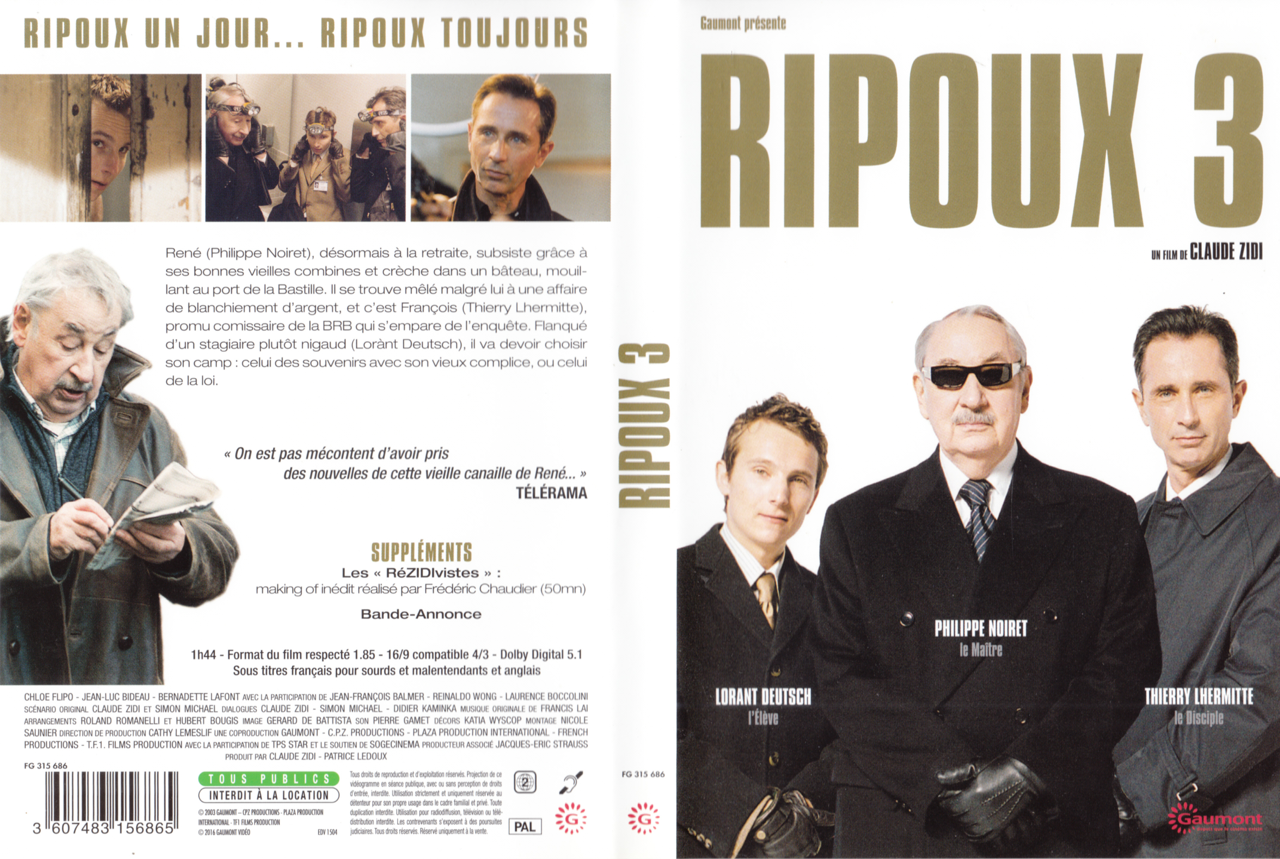 Jaquette DVD Ripoux 3 v3