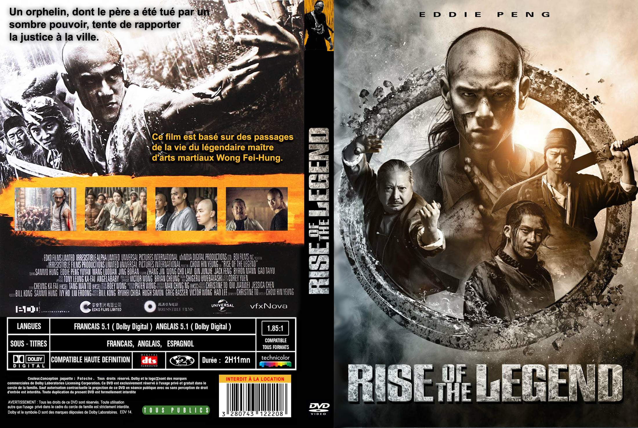 Jaquette DVD Rise of the legend custom
