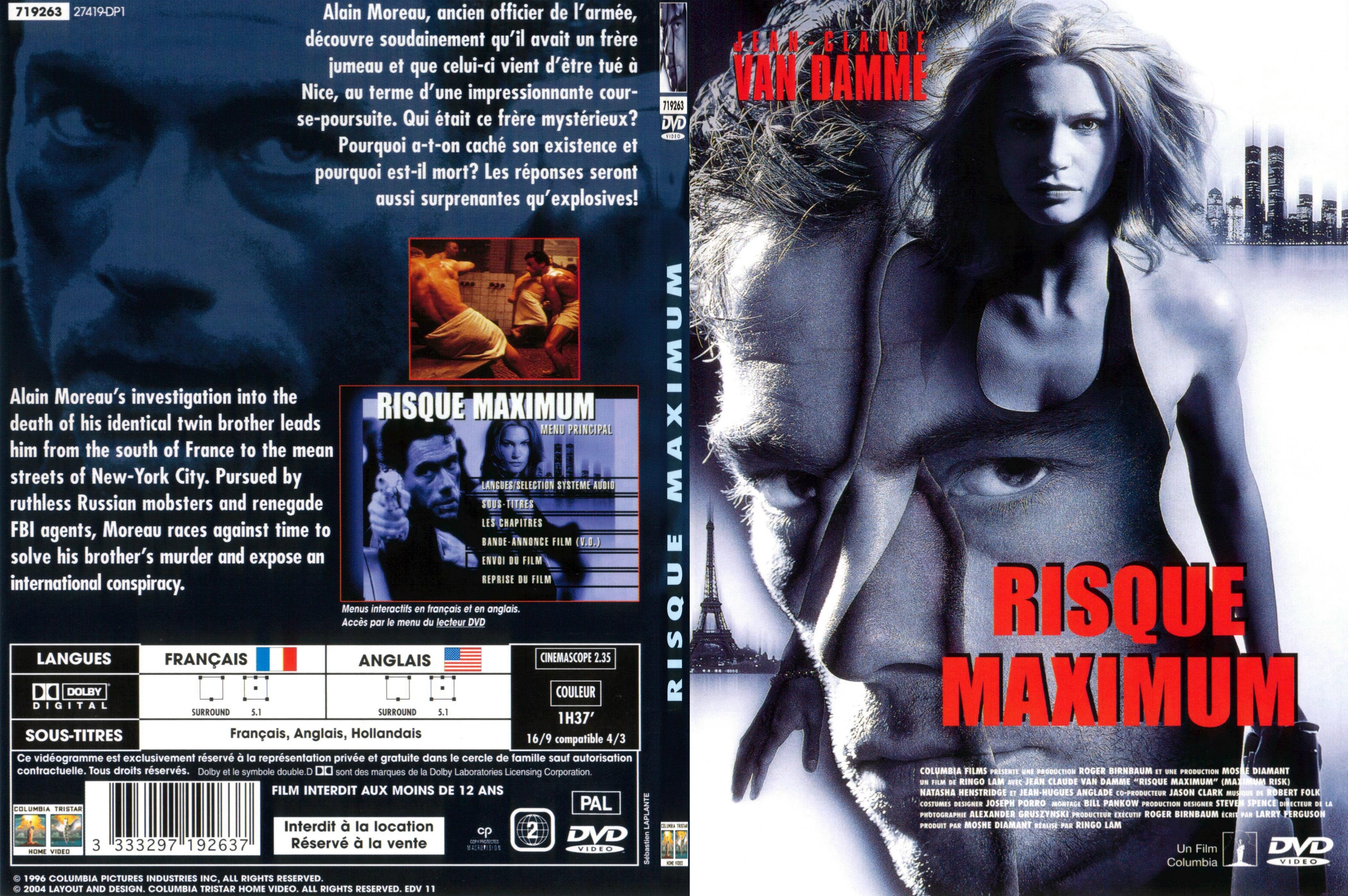 Jaquette DVD Risque maximum - SLIM