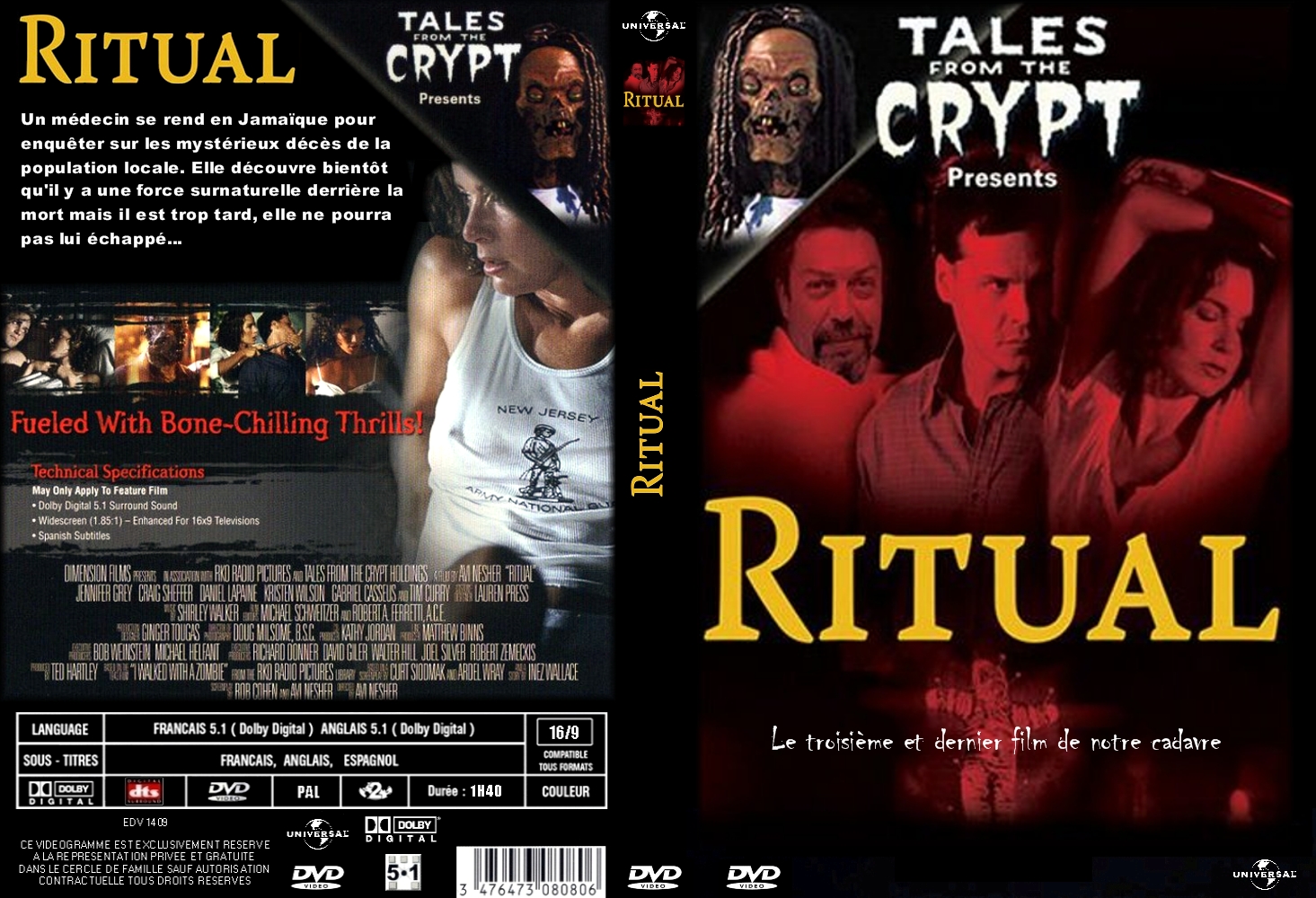 Jaquette DVD Ritual (les contes de la crypte film 3) custom